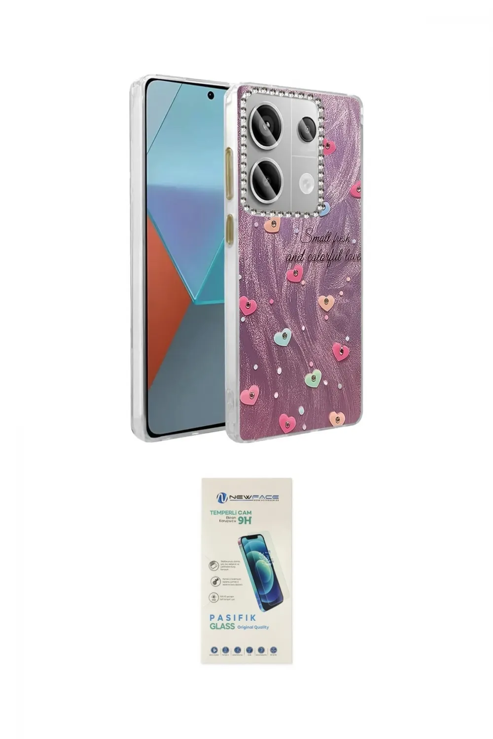 ieg™ Redmi Note 13 Pro 4G Kılıf Zirve Modern Prime - Şeffaf Pasifik Cam Ekran Koruyucu