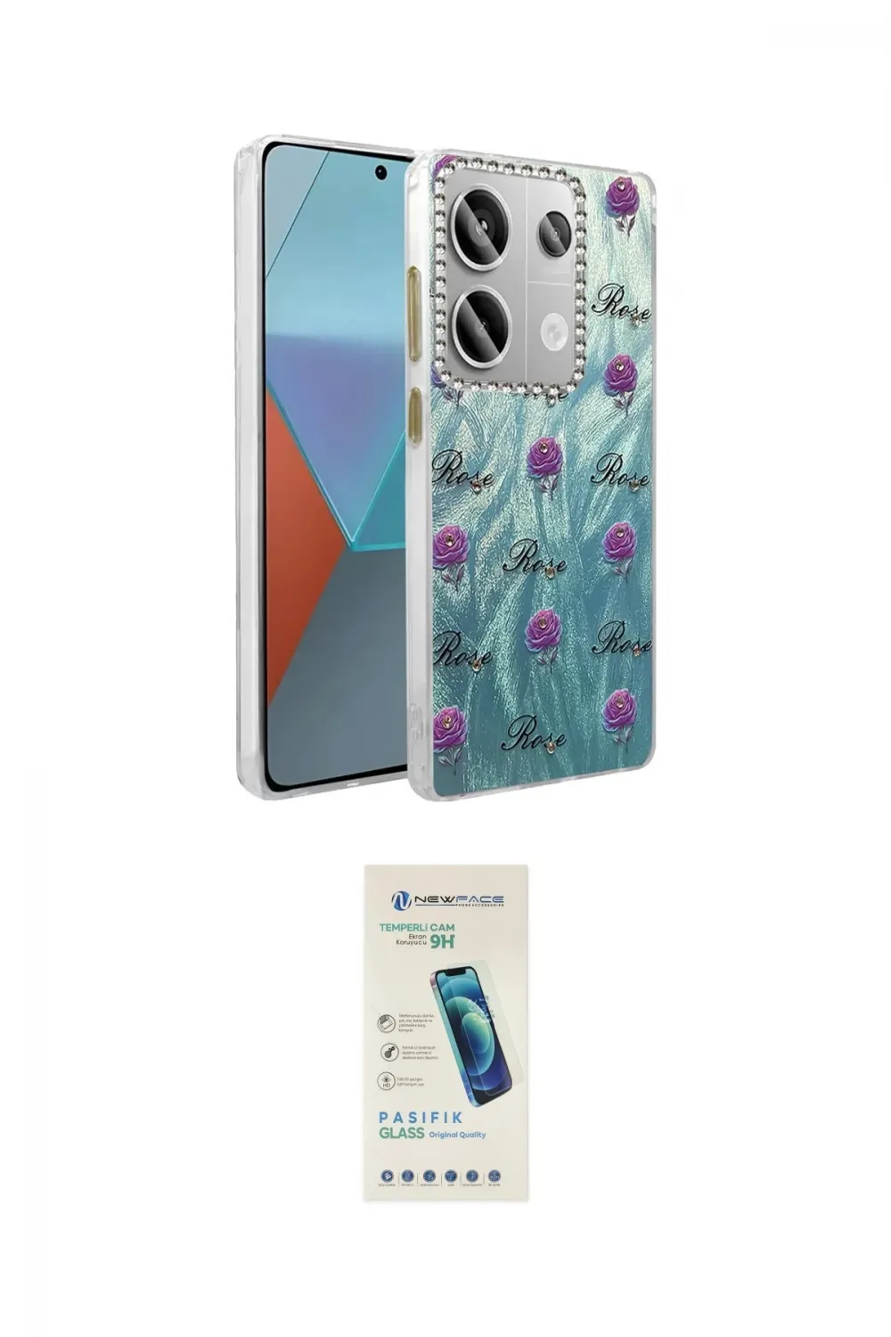 ieg™ Redmi Note 13 Pro 4G Kılıf Zirve Modern Prime - Şeffaf Pasifik Cam Ekran Koruyucu