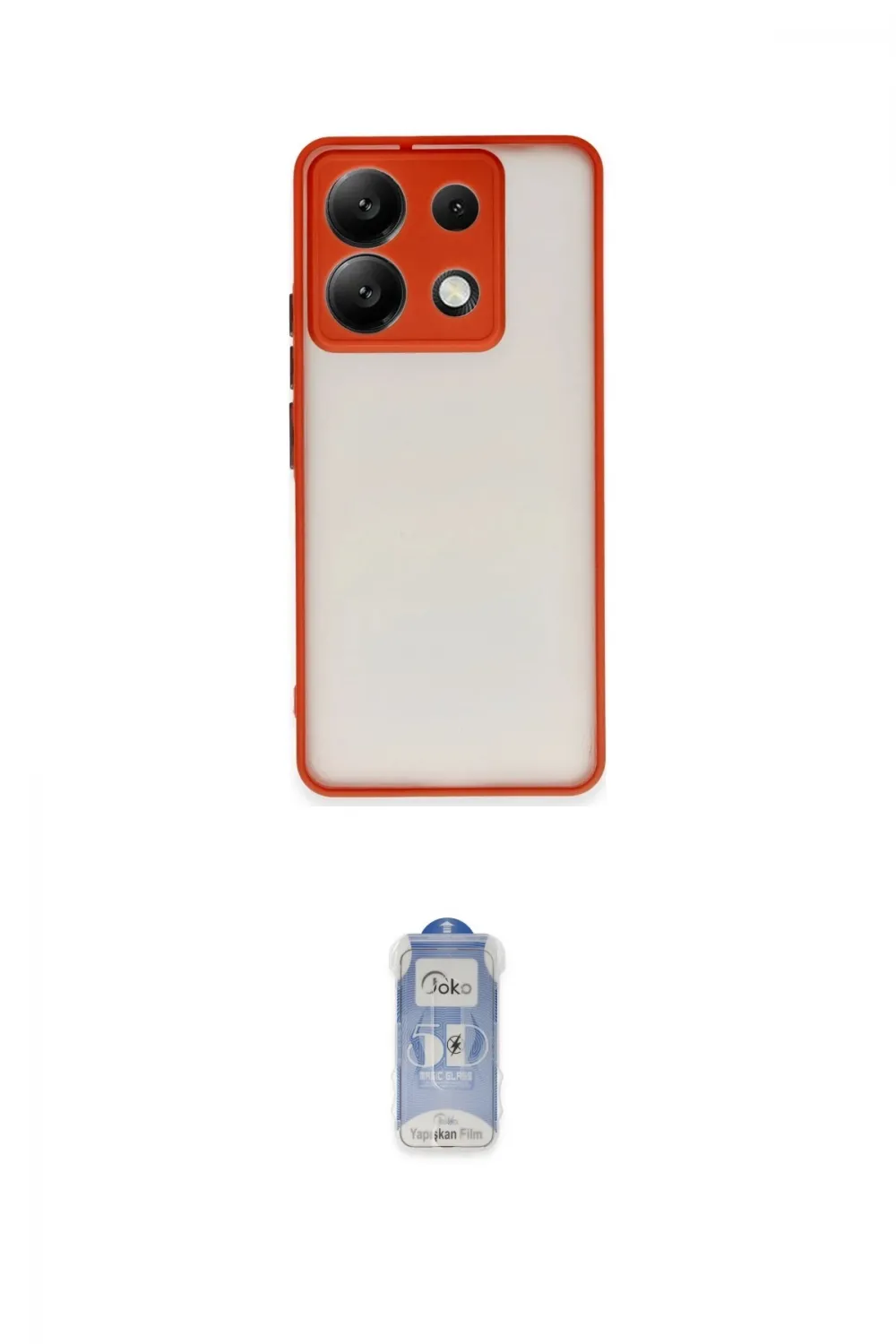 ieg™ Redmi Note 13 Pro 5G Kılıf Ahenk Çizgi Serisi - Siyah Joko Magic 5D Cam