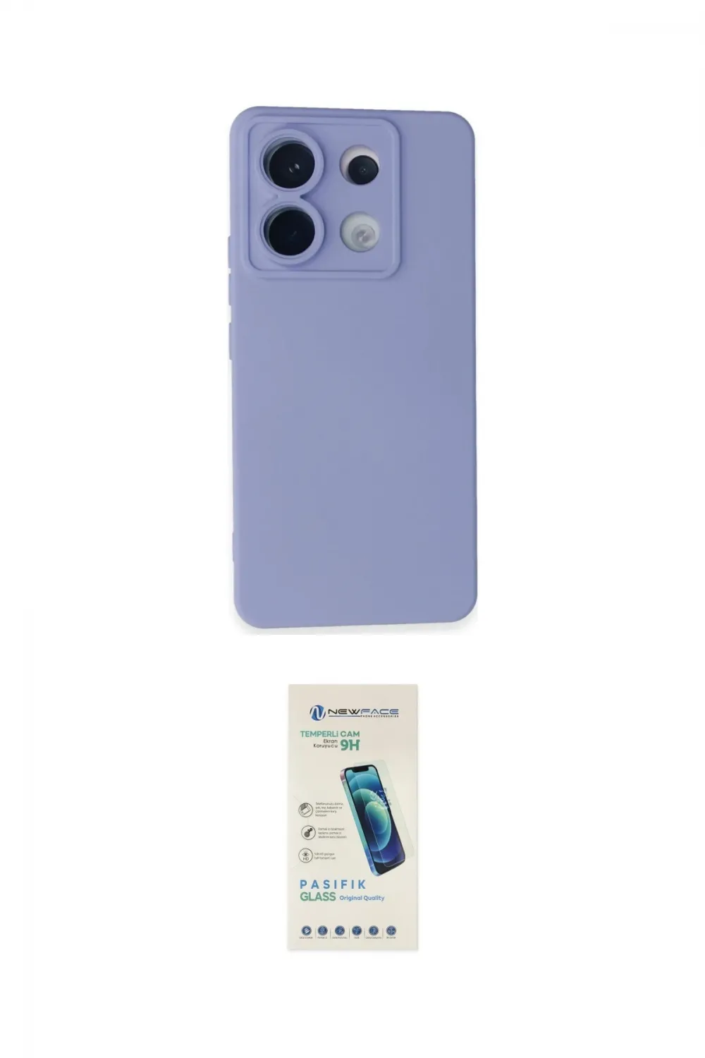 ieg™ Redmi Note 13 Pro 5G Kılıf Ahenk Serisi - Şeffaf Pasifik Cam Ekran Koruyucu