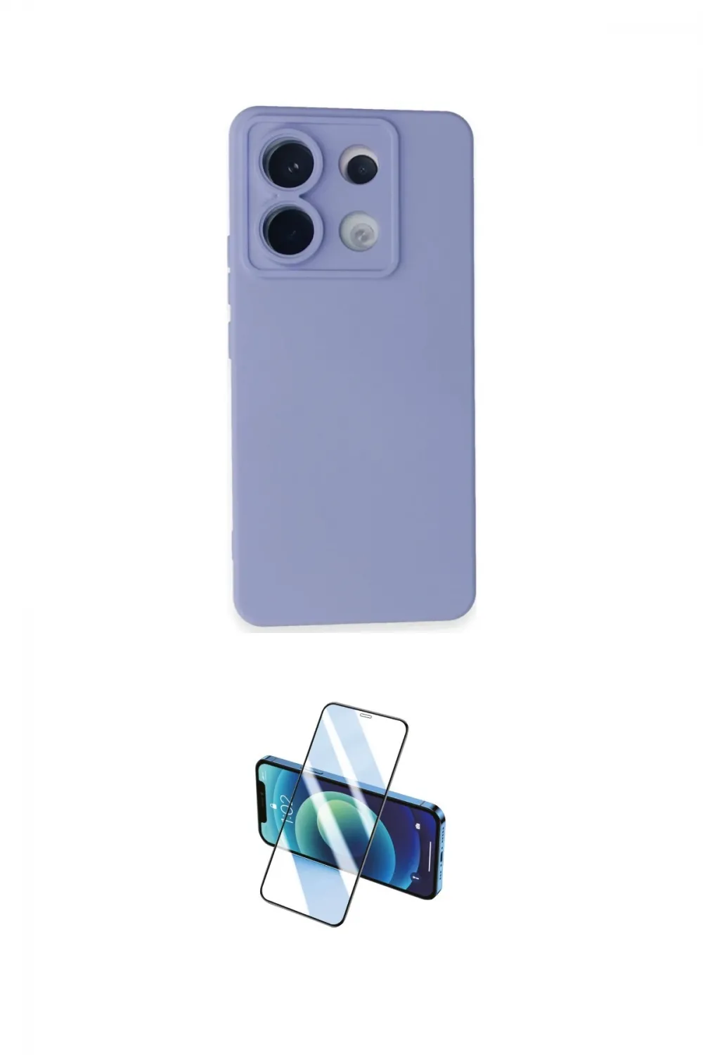 ieg™ Redmi Note 13 Pro 5G Kılıf Ahenk Serisi - Siyah 3D Antistatik Cam Ekran Koruyucu