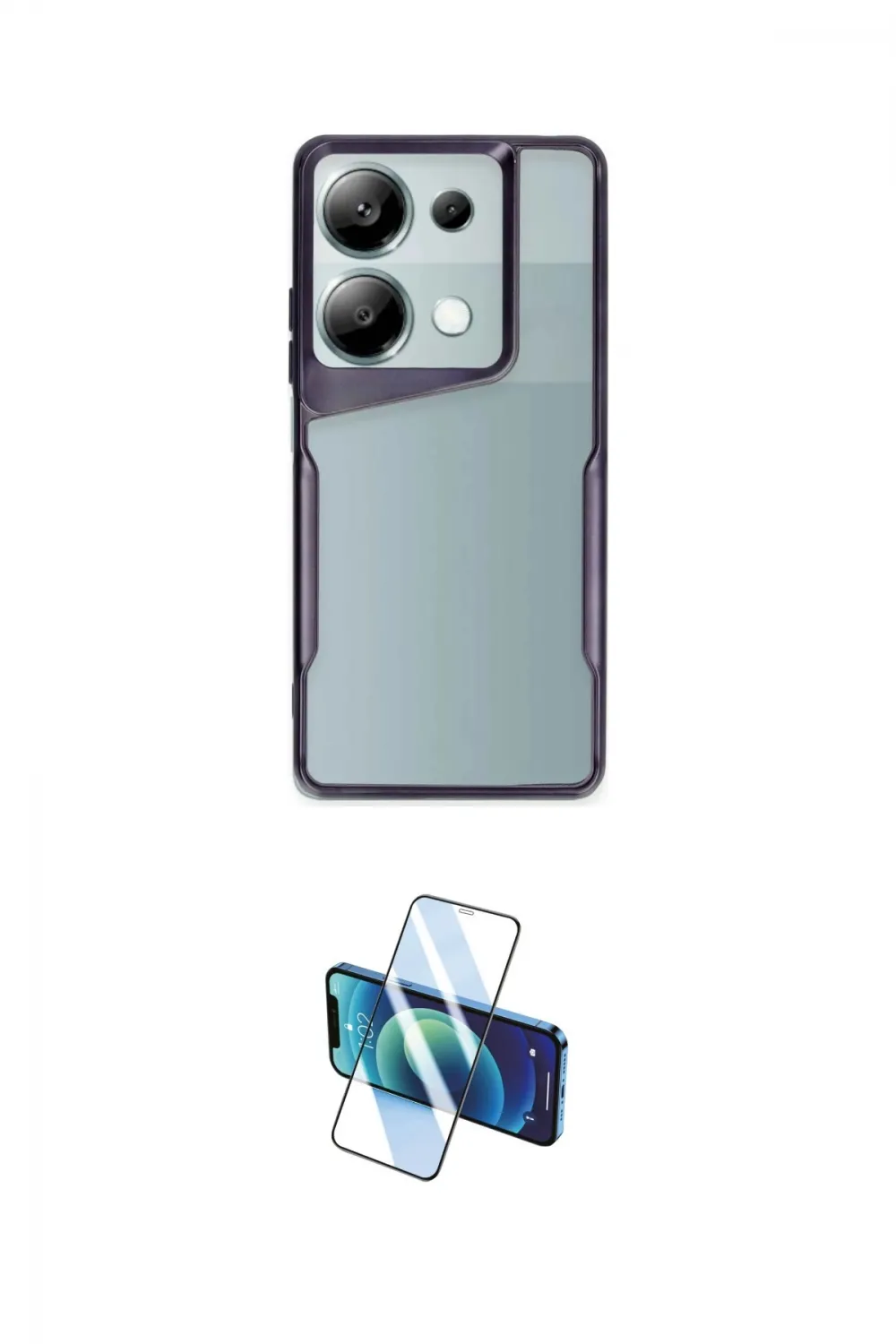 ieg™ Redmi Note 13 Pro 5G Kılıf Akış Çizgi Koleksiyonu - Siyah 3D Antistatik Seramik Nano Ekran Koruyucu