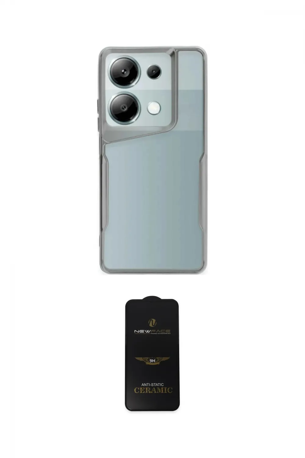 ieg™ Redmi Note 13 Pro 5G Kılıf Akış Çizgi Koleksiyonu - Siyah 6D Antistatik Mat Seramik Hayalet Nano Ekran Koruyucu