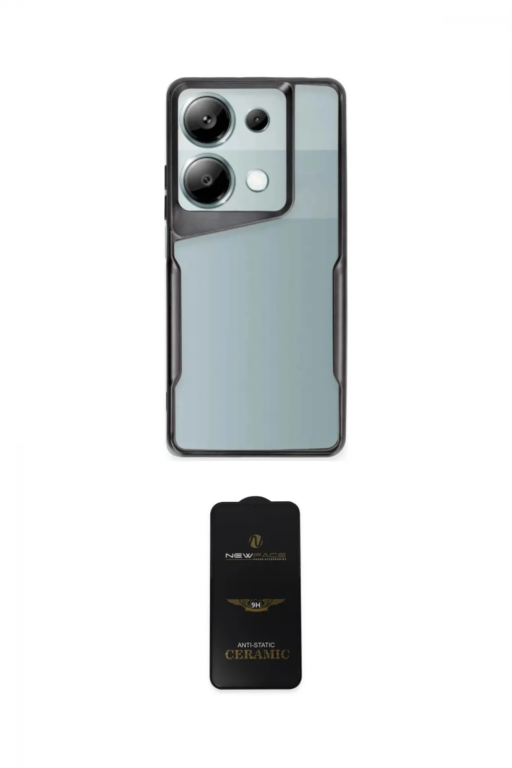 ieg™ Redmi Note 13 Pro 5G Kılıf Akış Çizgi Koleksiyonu - Siyah 6D Antistatik Mat Seramik Hayalet Nano Ekran Koruyucu