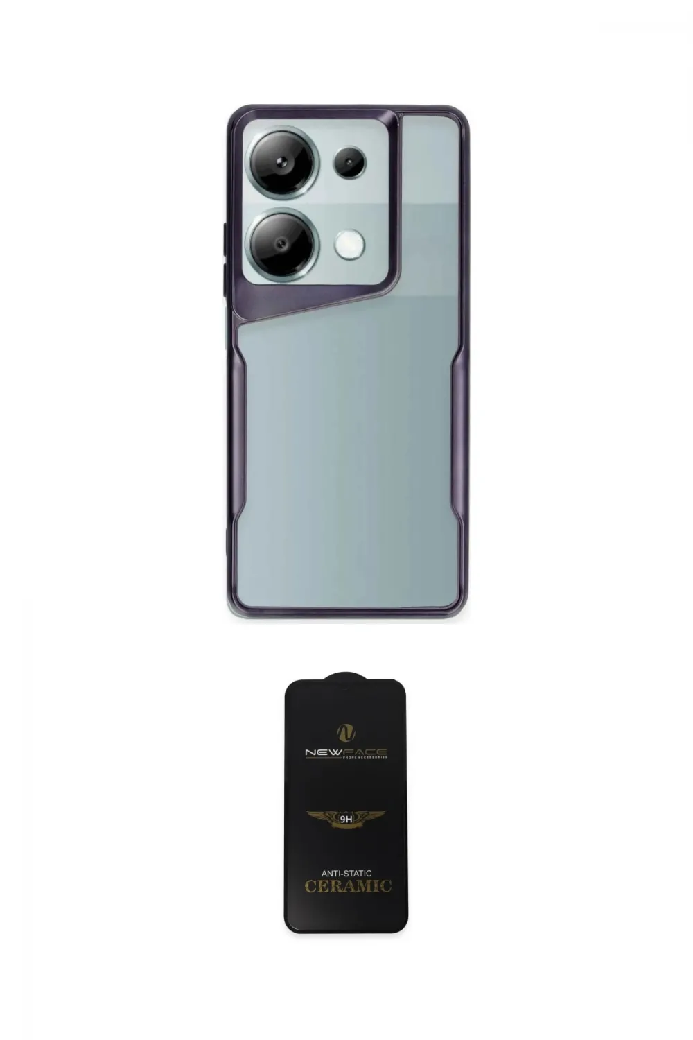 ieg™ Redmi Note 13 Pro 5G Kılıf Akış Çizgi Koleksiyonu - Siyah 6D Antistatik Mat Seramik Hayalet Nano Ekran Koruyucu