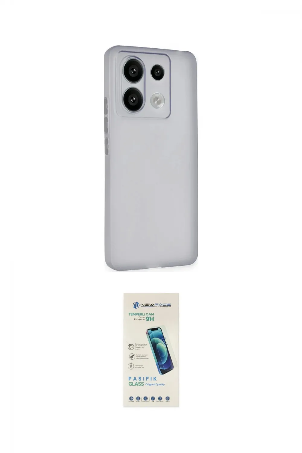 ieg™ Redmi Note 13 Pro 5G Kılıf Atlas Minimal Prime - Şeffaf Pasifik Cam Ekran Koruyucu