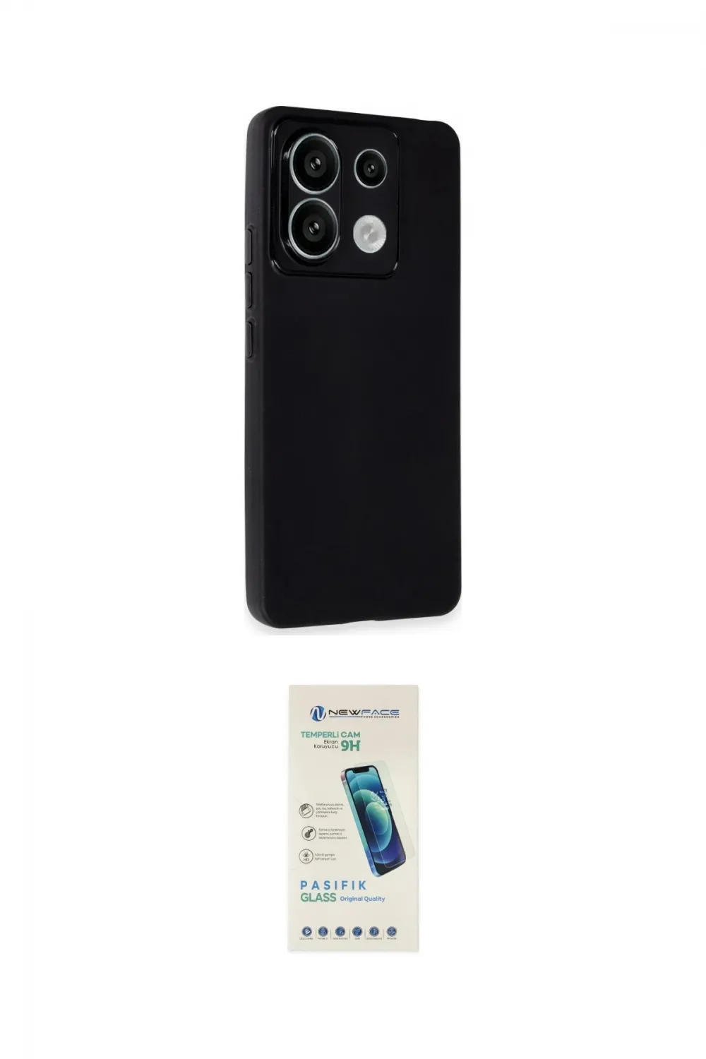 ieg™ Redmi Note 13 Pro 5G Kılıf Atlas Minimal Prime - Şeffaf Pasifik Cam Ekran Koruyucu