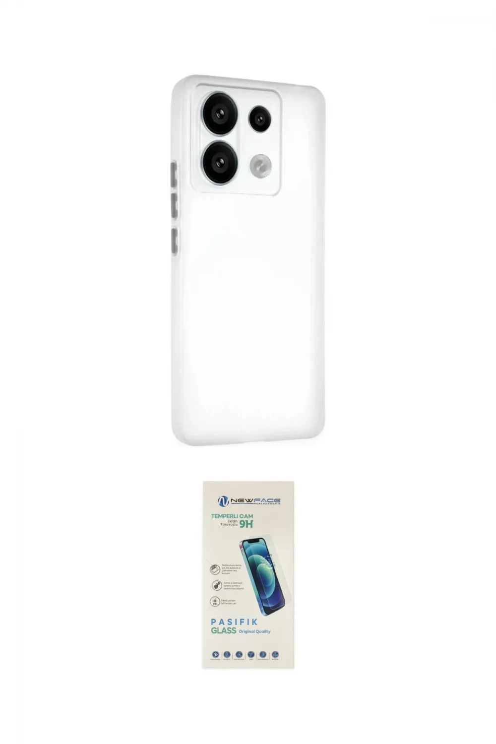 ieg™ Redmi Note 13 Pro 5G Kılıf Atlas Minimal Prime - Şeffaf Pasifik Cam Ekran Koruyucu