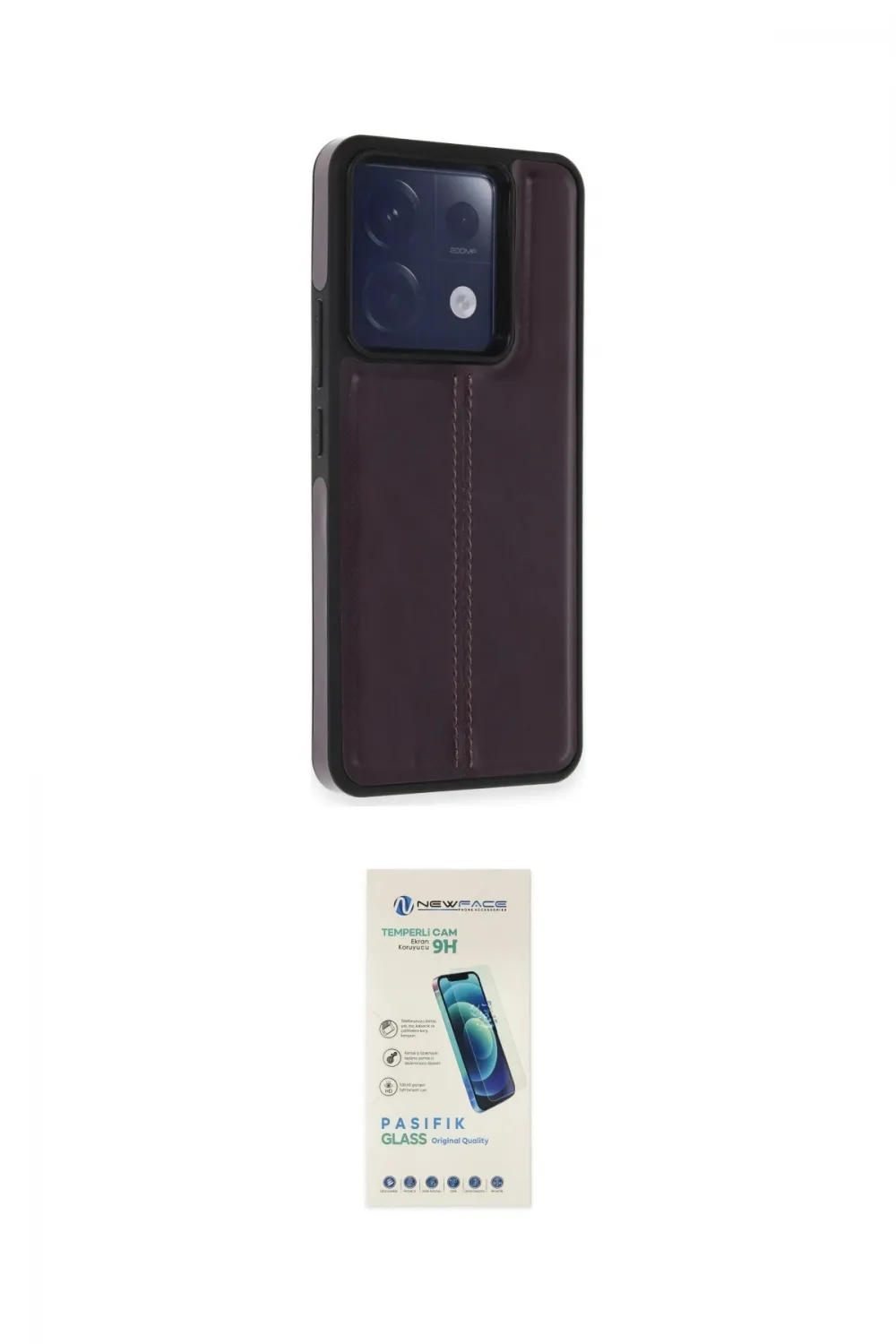 ieg™ Redmi Note 13 Pro 5G Kılıf Çekirdek Klasik - Şeffaf Pasifik Cam Ekran Koruyucu