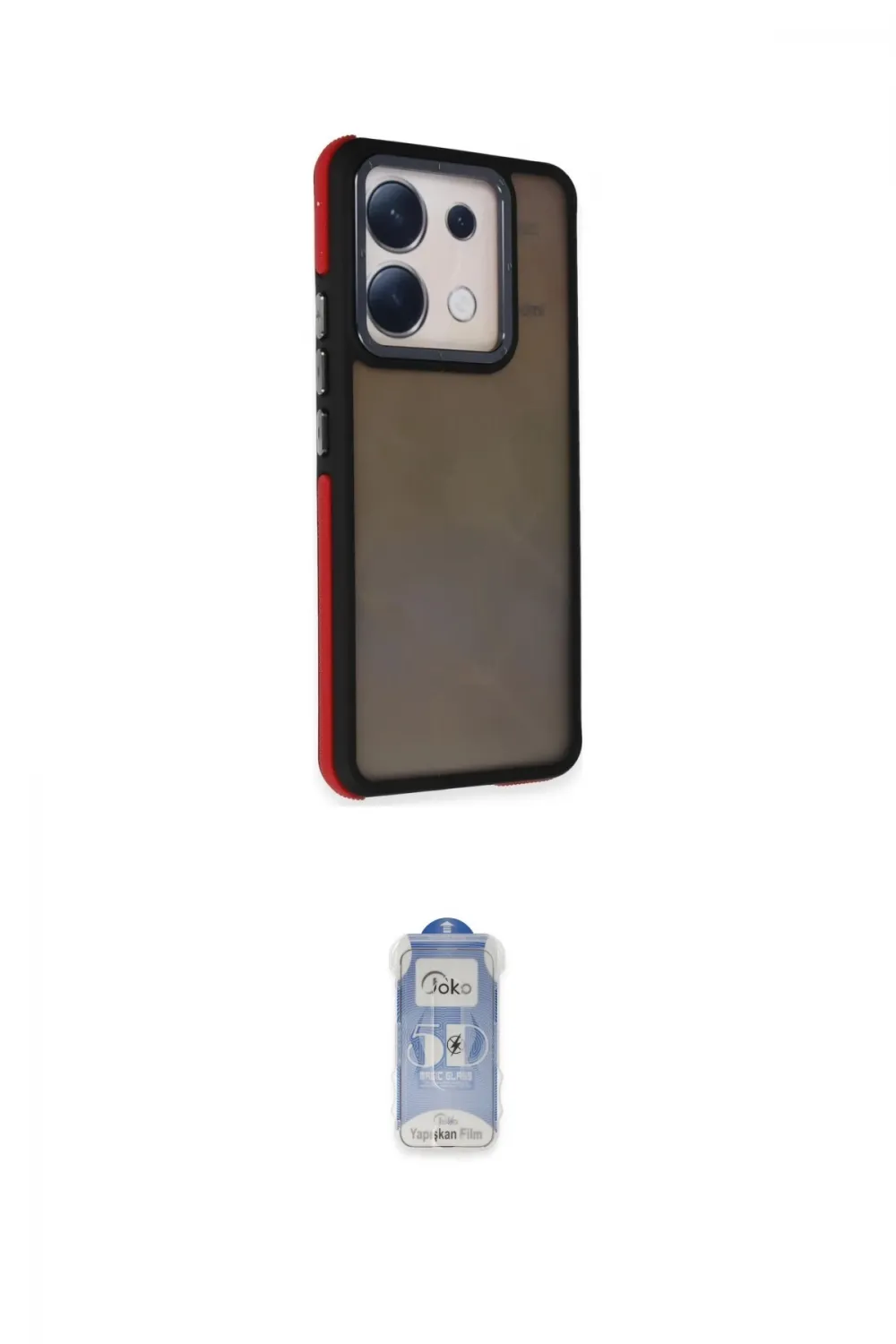 ieg™ Redmi Note 13 Pro 5G Kılıf Eksen Işık - Siyah Joko Magic 5D Cam