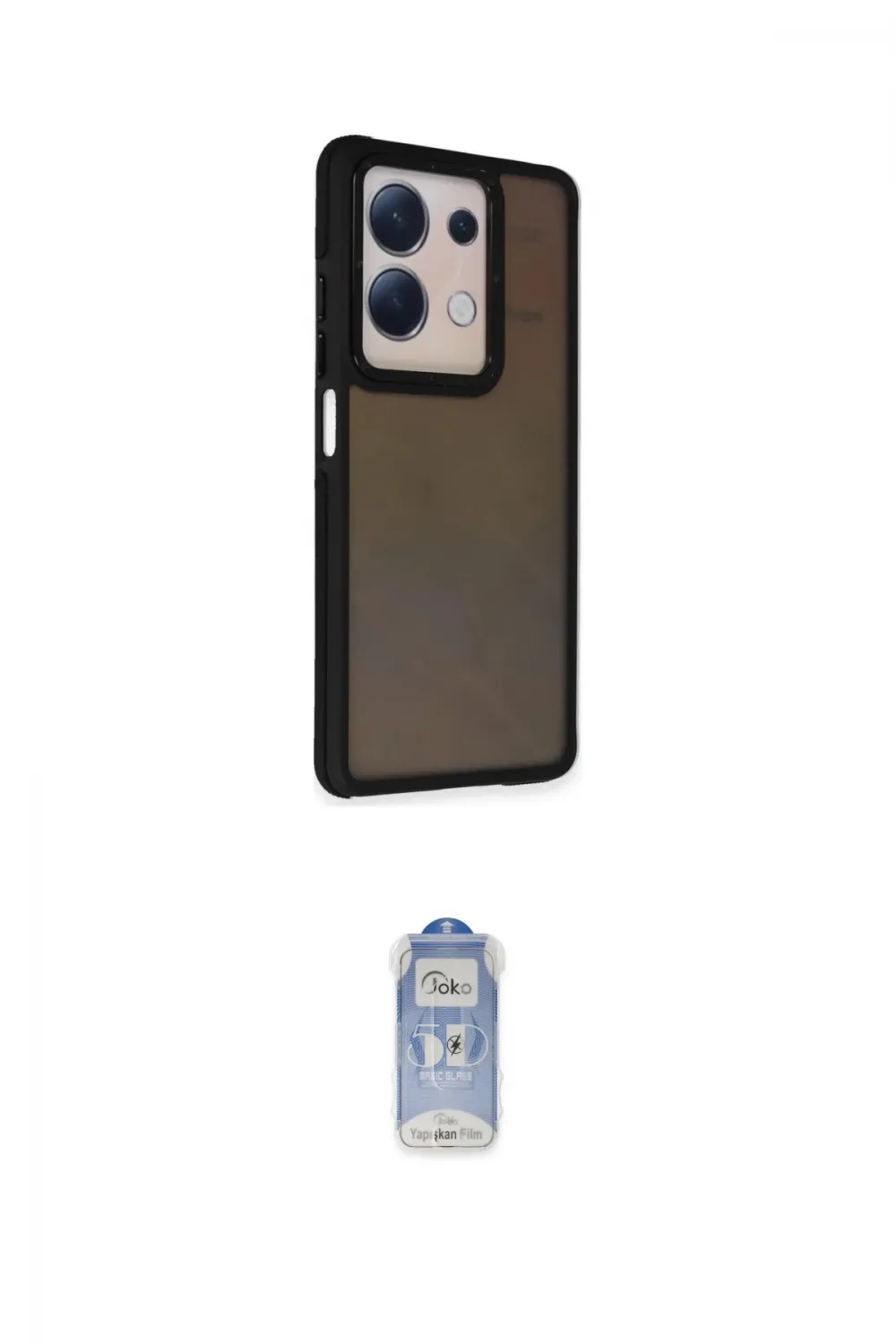 ieg™ Redmi Note 13 Pro 5G Kılıf Eksen Işık - Siyah Joko Magic 5D Cam