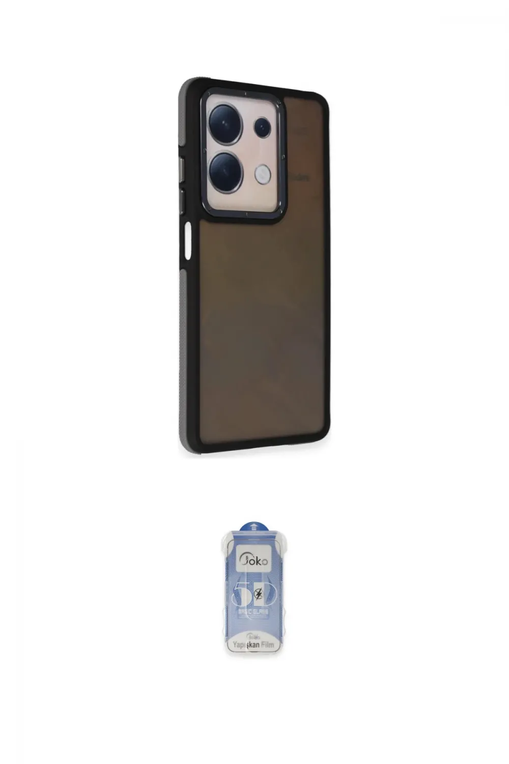 ieg™ Redmi Note 13 Pro 5G Kılıf Eksen Işık - Siyah Joko Magic 5D Cam