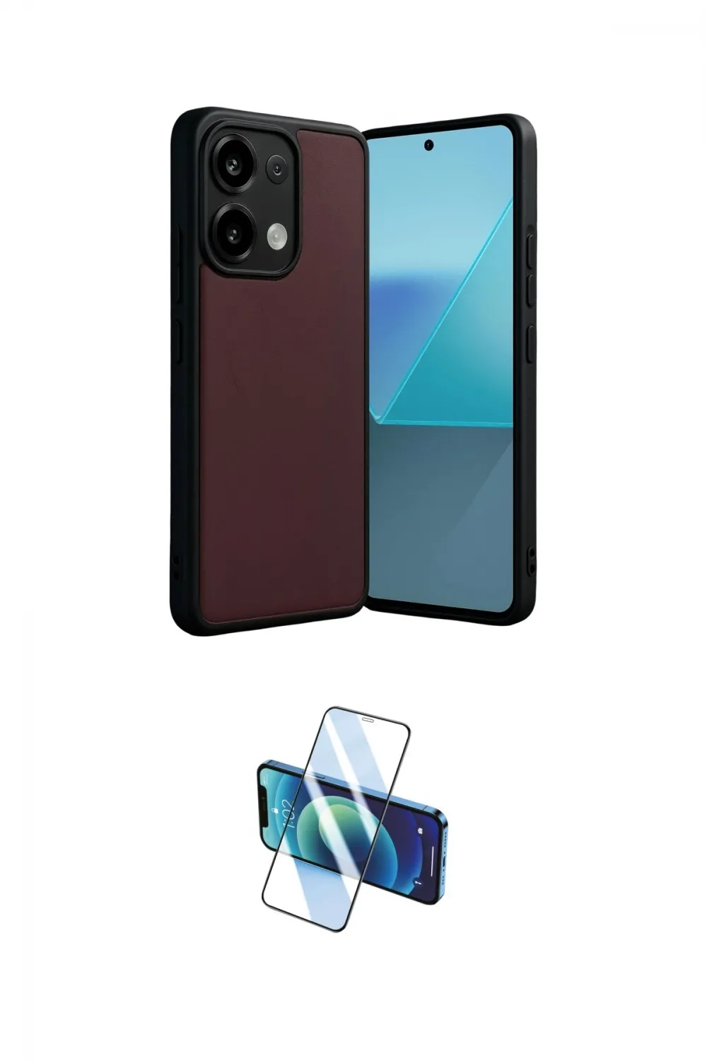 ieg™ Redmi Note 13 Pro 5G Kılıf Kıvılcım Işık Serisi - Siyah 3D Antistatik Cam Ekran Koruyucu