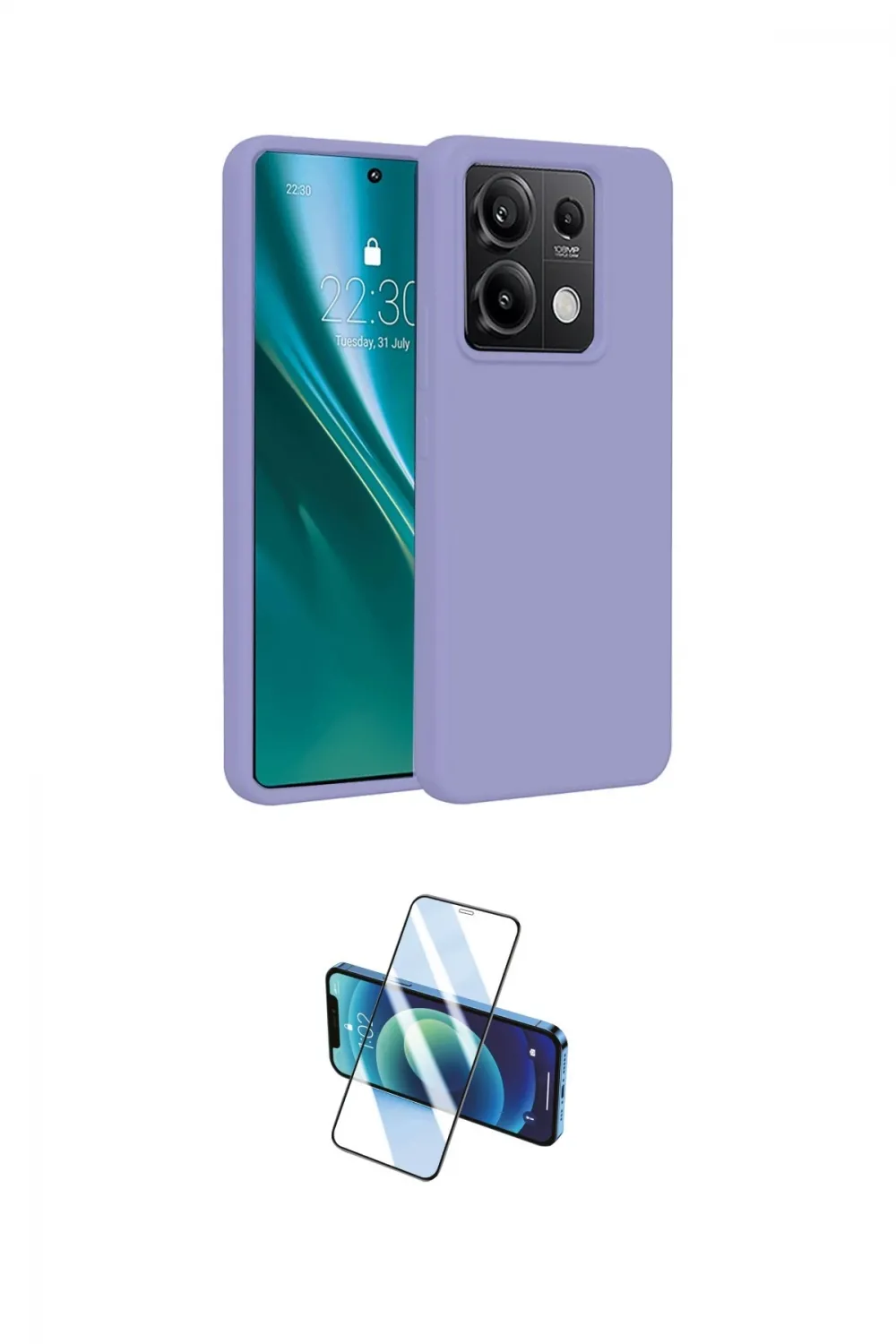 ieg™ Redmi Note 13 Pro 5G Kılıf Kozmos Yansıma Özel Seri - Siyah 3D Antistatik Cam Ekran Koruyucu
