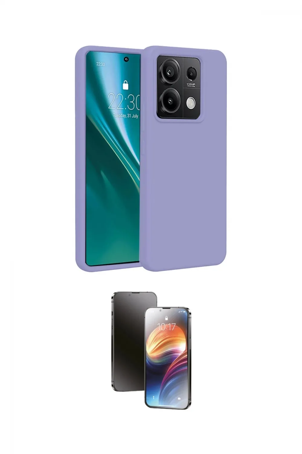 ieg™ Redmi Note 13 Pro 5G Kılıf Kozmos Yansıma Özel Seri - Siyah 3D Antistatik Mat Seramik Nano Ekran Koruyucu