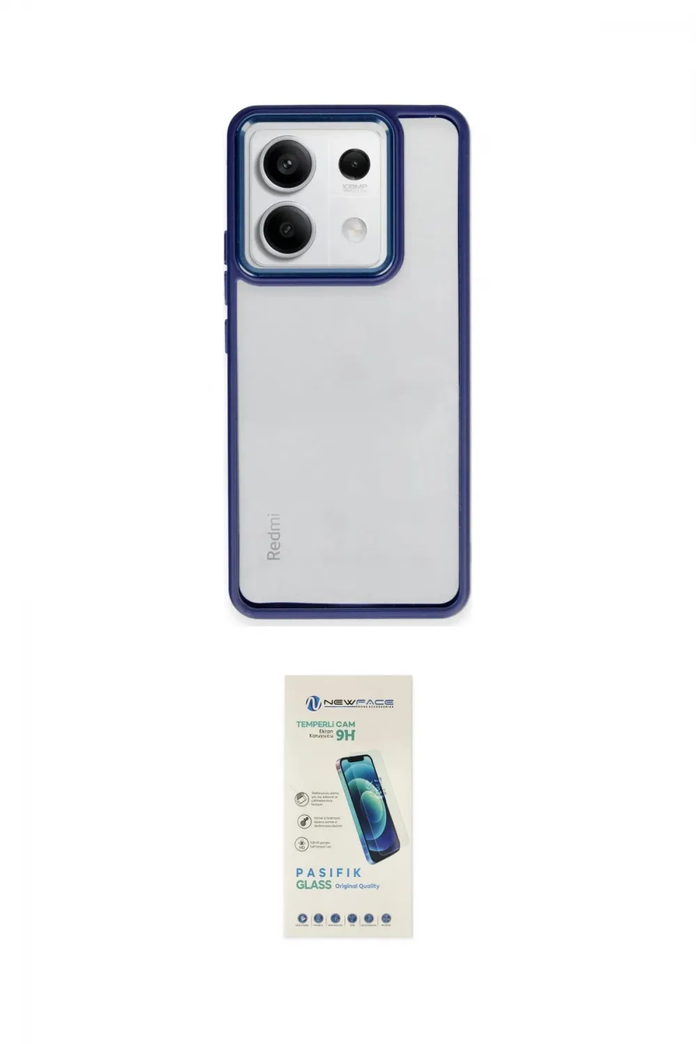 ieg™ Redmi Note 13 Pro 5G Kılıf Nova Işık Serisi - Şeffaf Pasifik Cam Ekran Koruyucu