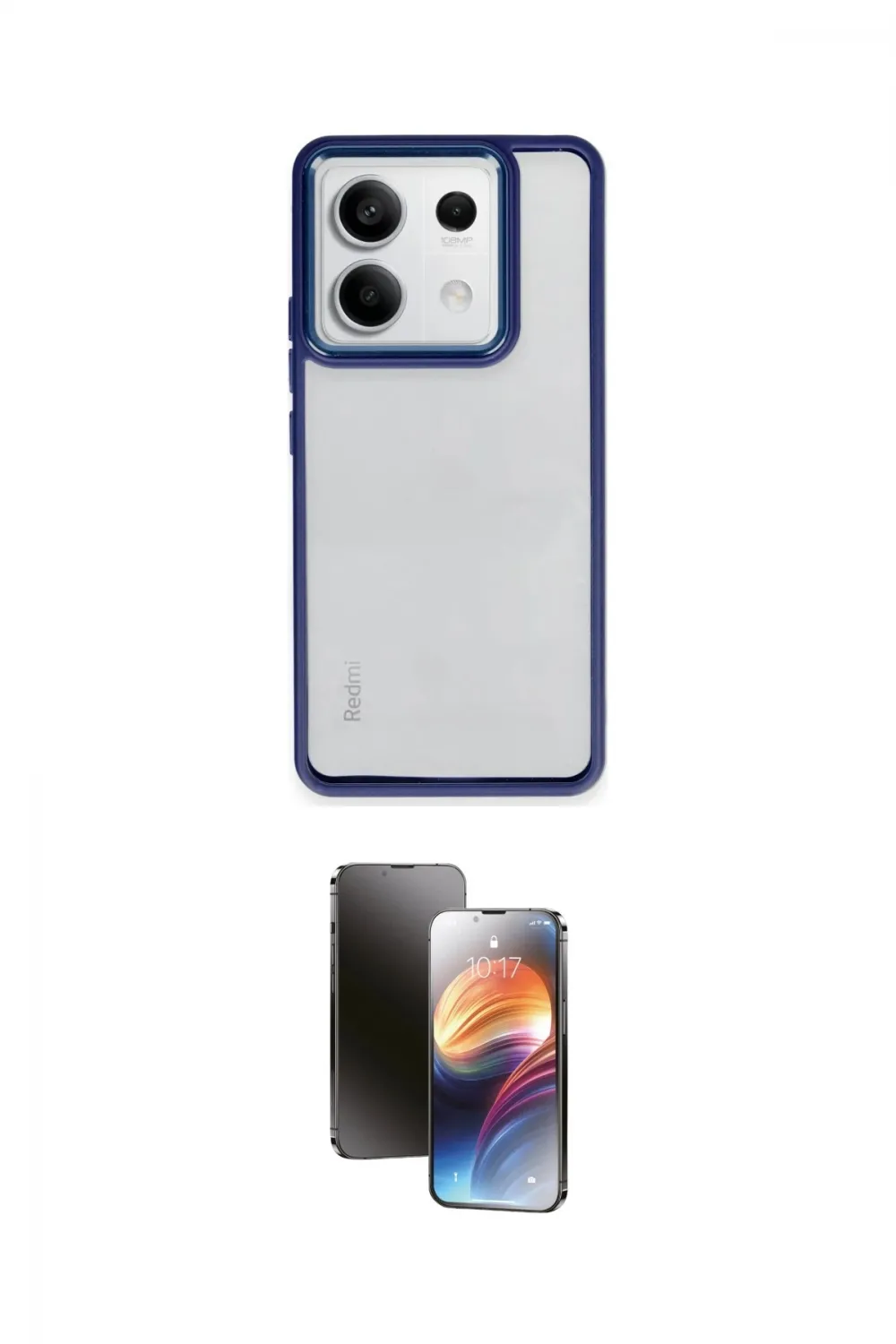 ieg™ Redmi Note 13 Pro 5G Kılıf Nova Işık Serisi - Siyah 3D Antistatik Mat Seramik Nano Ekran Koruyucu