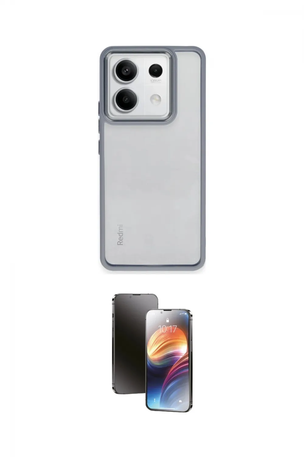 ieg™ Redmi Note 13 Pro 5G Kılıf Nova Işık Serisi - Siyah 3D Antistatik Mat Seramik Nano Ekran Koruyucu