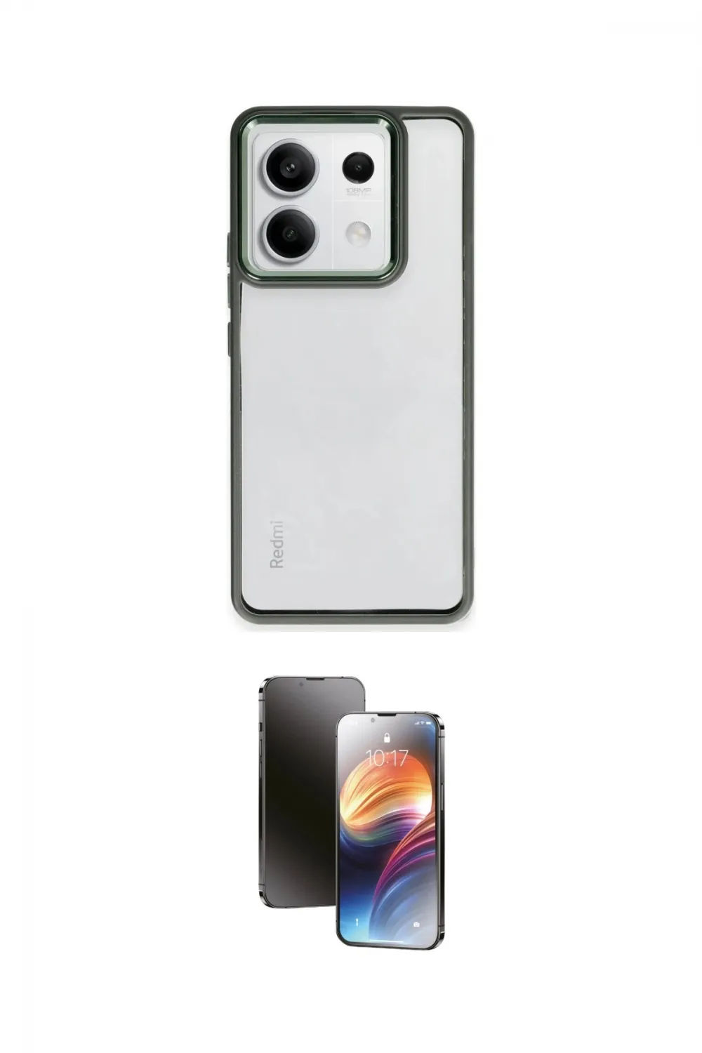 ieg™ Redmi Note 13 Pro 5G Kılıf Nova Işık Serisi - Siyah 3D Antistatik Mat Seramik Nano Ekran Koruyucu