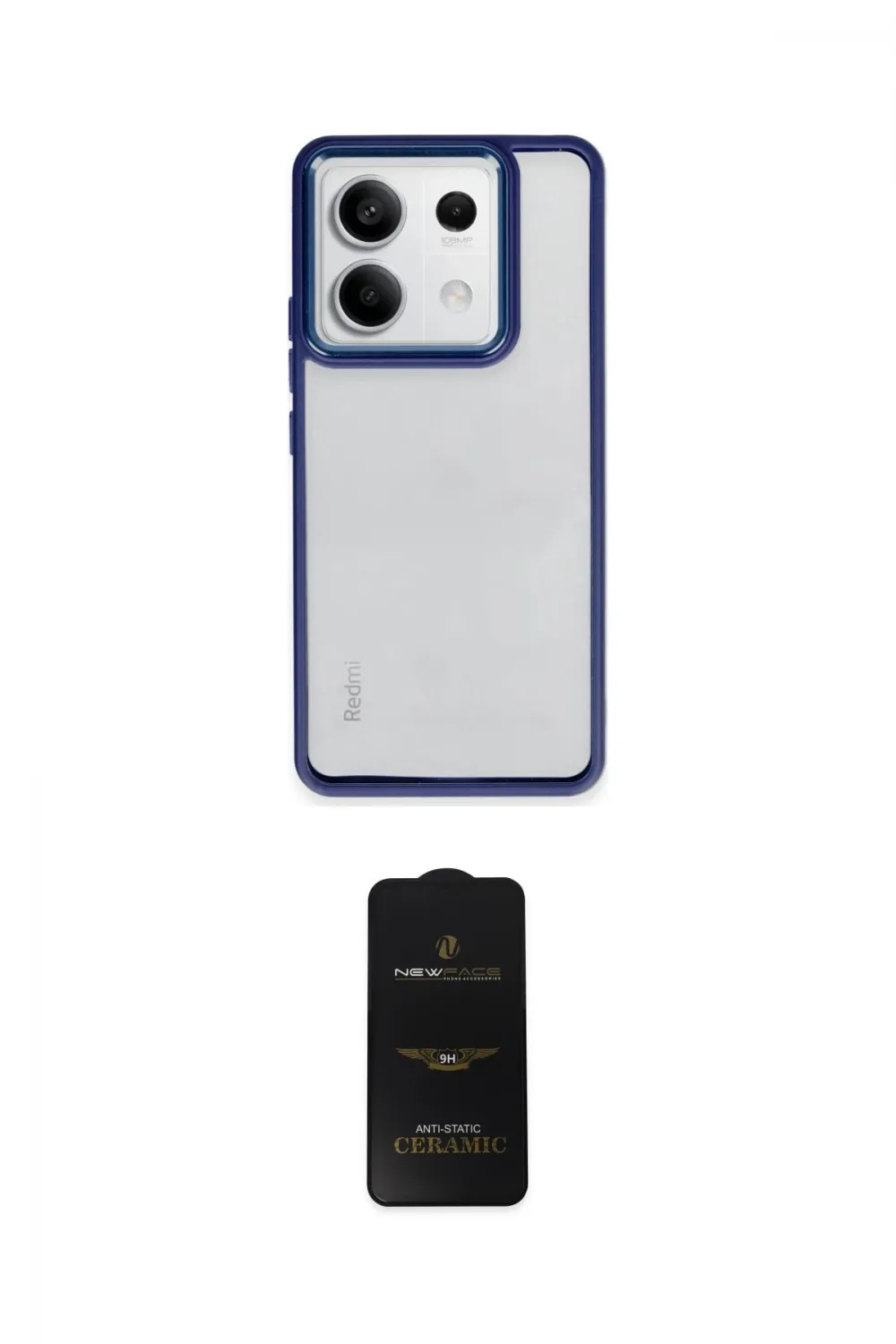 ieg™ Redmi Note 13 Pro 5G Kılıf Nova Işık Serisi - Siyah 6D Antistatik Mat Seramik Hayalet Nano Ekran Koruyucu