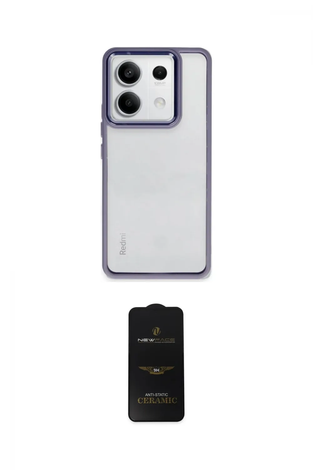 ieg™ Redmi Note 13 Pro 5G Kılıf Nova Işık Serisi - Siyah 6D Antistatik Mat Seramik Hayalet Nano Ekran Koruyucu