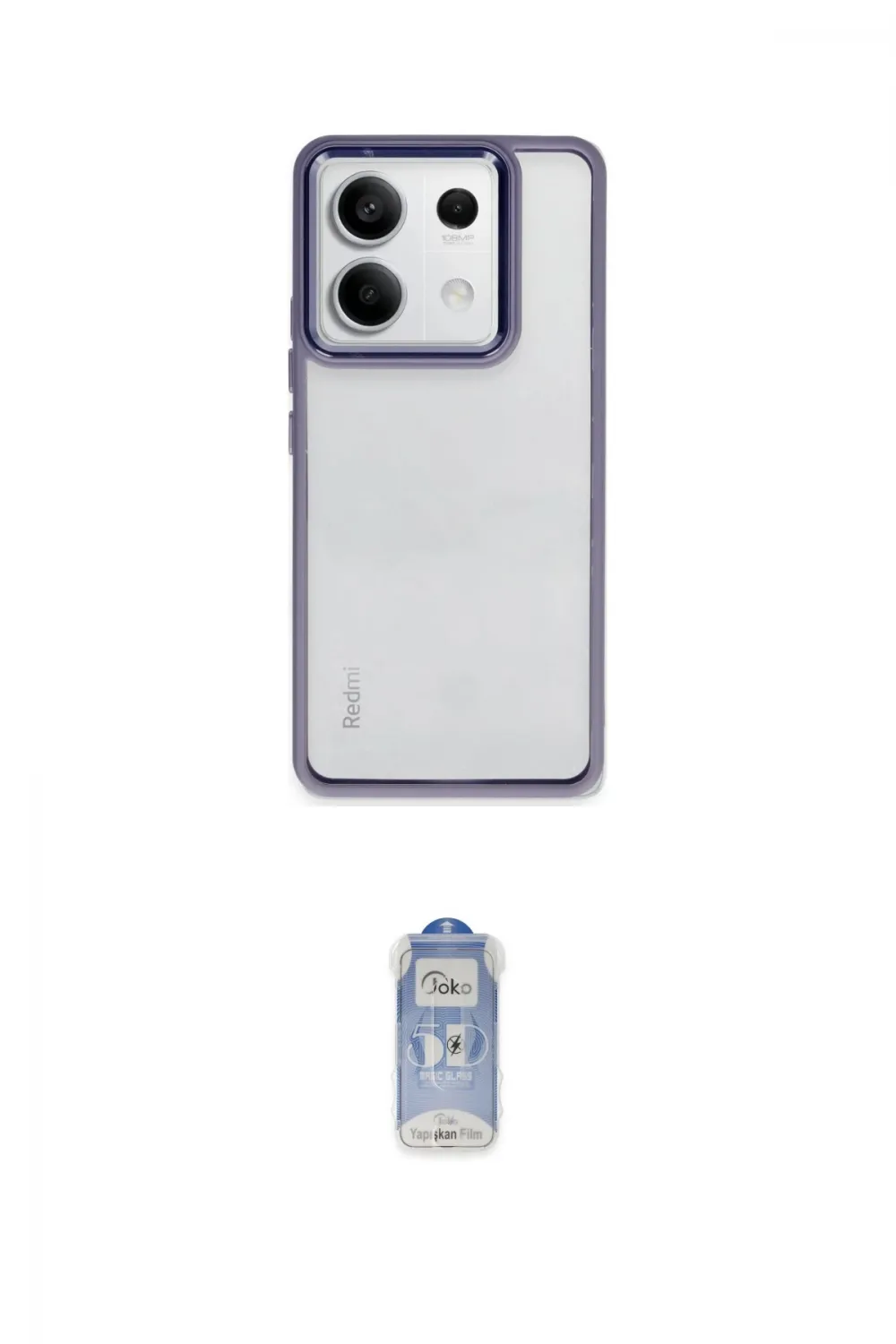 ieg™ Redmi Note 13 Pro 5G Kılıf Nova Işık Serisi - Siyah Joko Magic 5D Cam