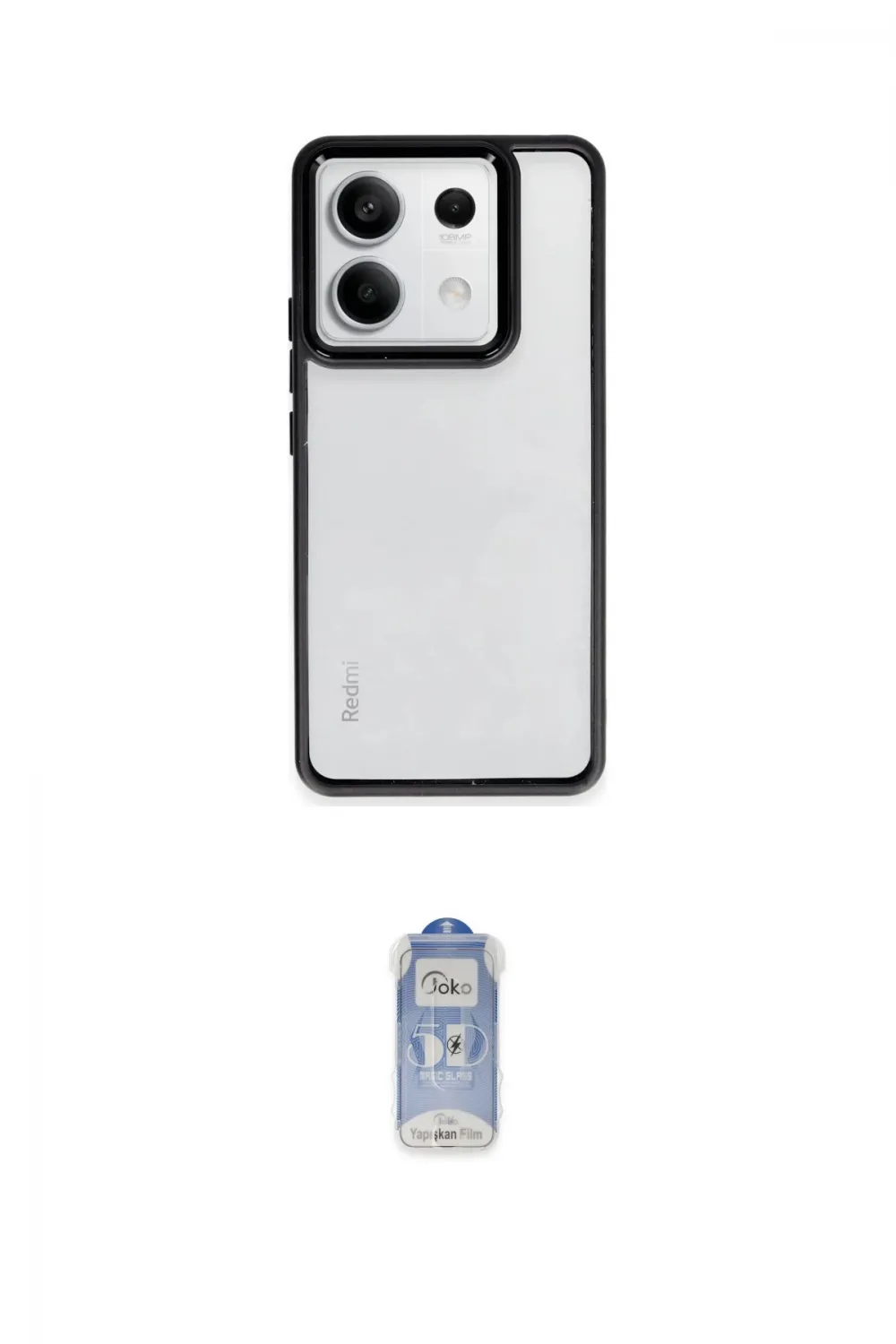 ieg™ Redmi Note 13 Pro 5G Kılıf Nova Işık Serisi - Siyah Joko Magic 5D Cam