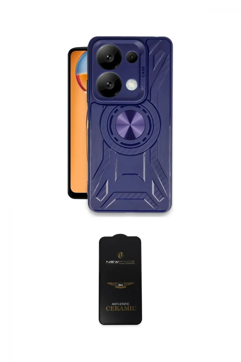 ieg™ Redmi Note 13 Pro 5G Kılıf Nova Yansıma Prime - Siyah 6D Antistatik Mat Seramik Hayalet Nano Ekran Koruyucu