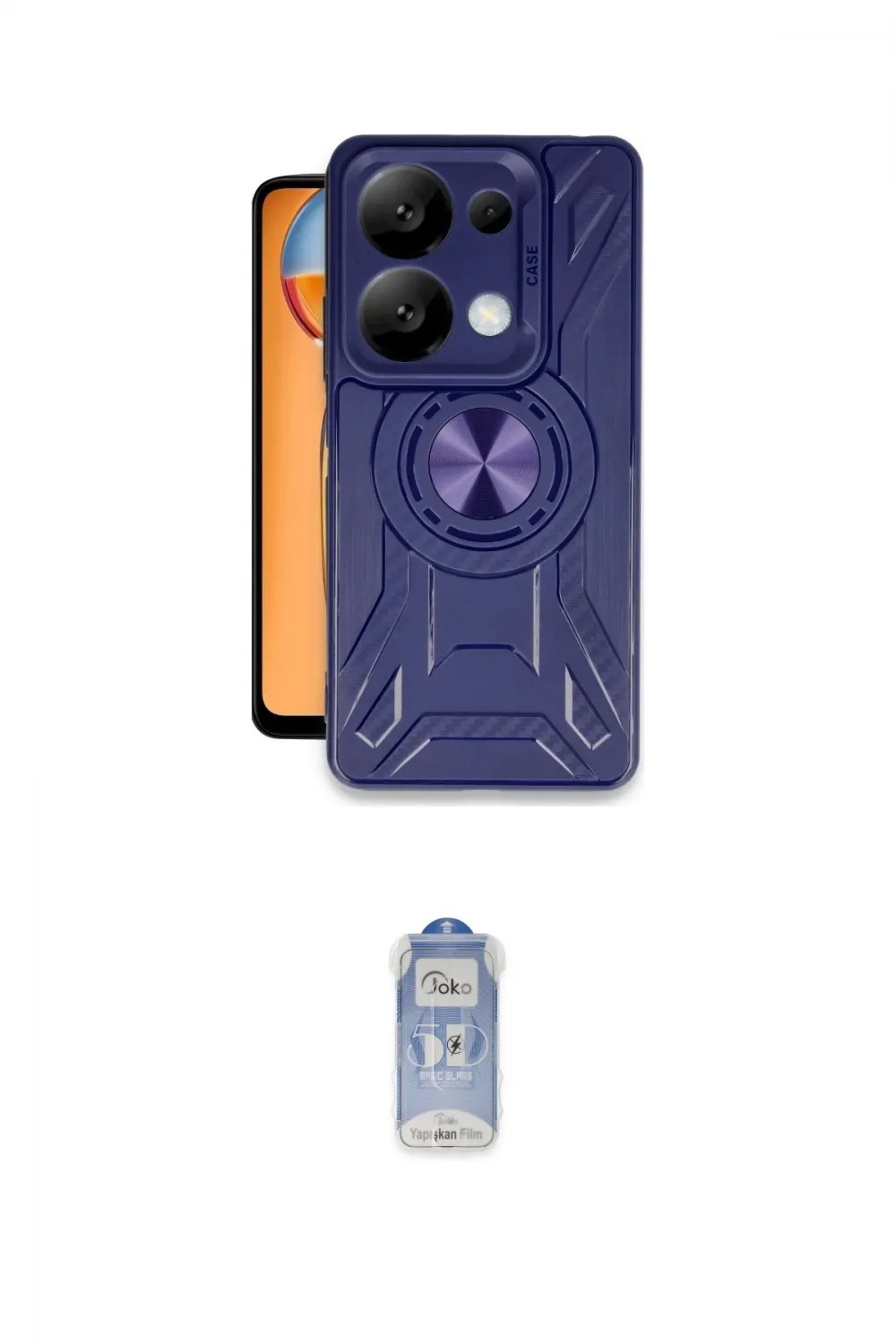 ieg™ Redmi Note 13 Pro 5G Kılıf Nova Yansıma Prime - Siyah Joko Magic 5D Cam