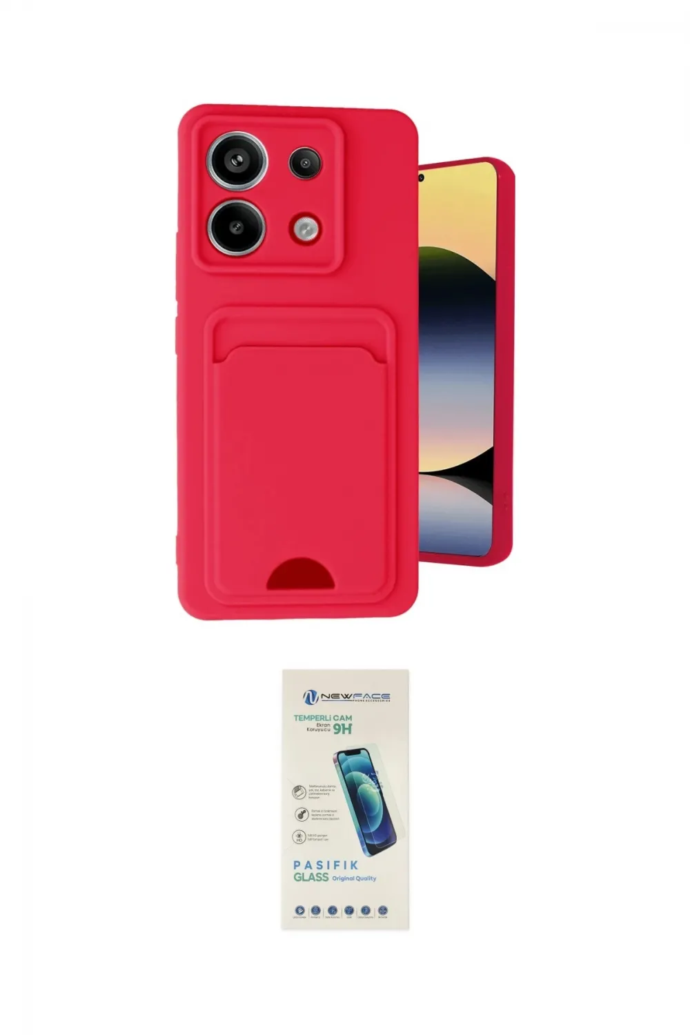 ieg™ Redmi Note 13 Pro 5G Kılıf Vadi Çizgi Prime - Şeffaf Pasifik Cam Ekran Koruyucu
