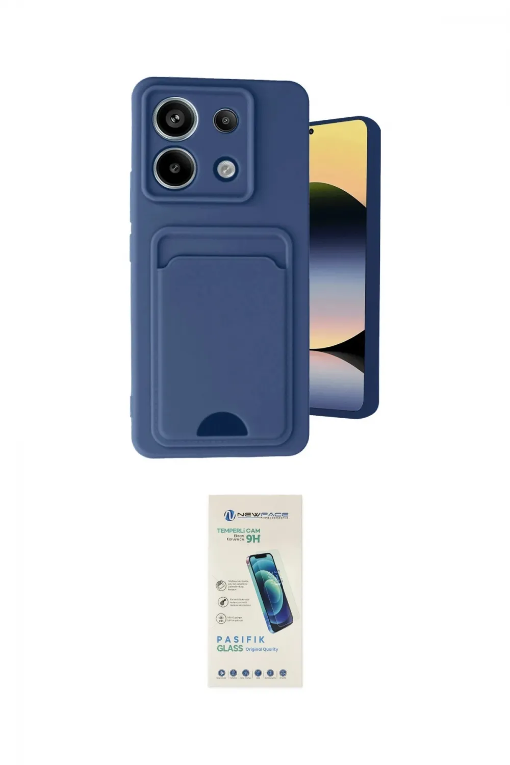 ieg™ Redmi Note 13 Pro 5G Kılıf Vadi Çizgi Prime - Şeffaf Pasifik Cam Ekran Koruyucu