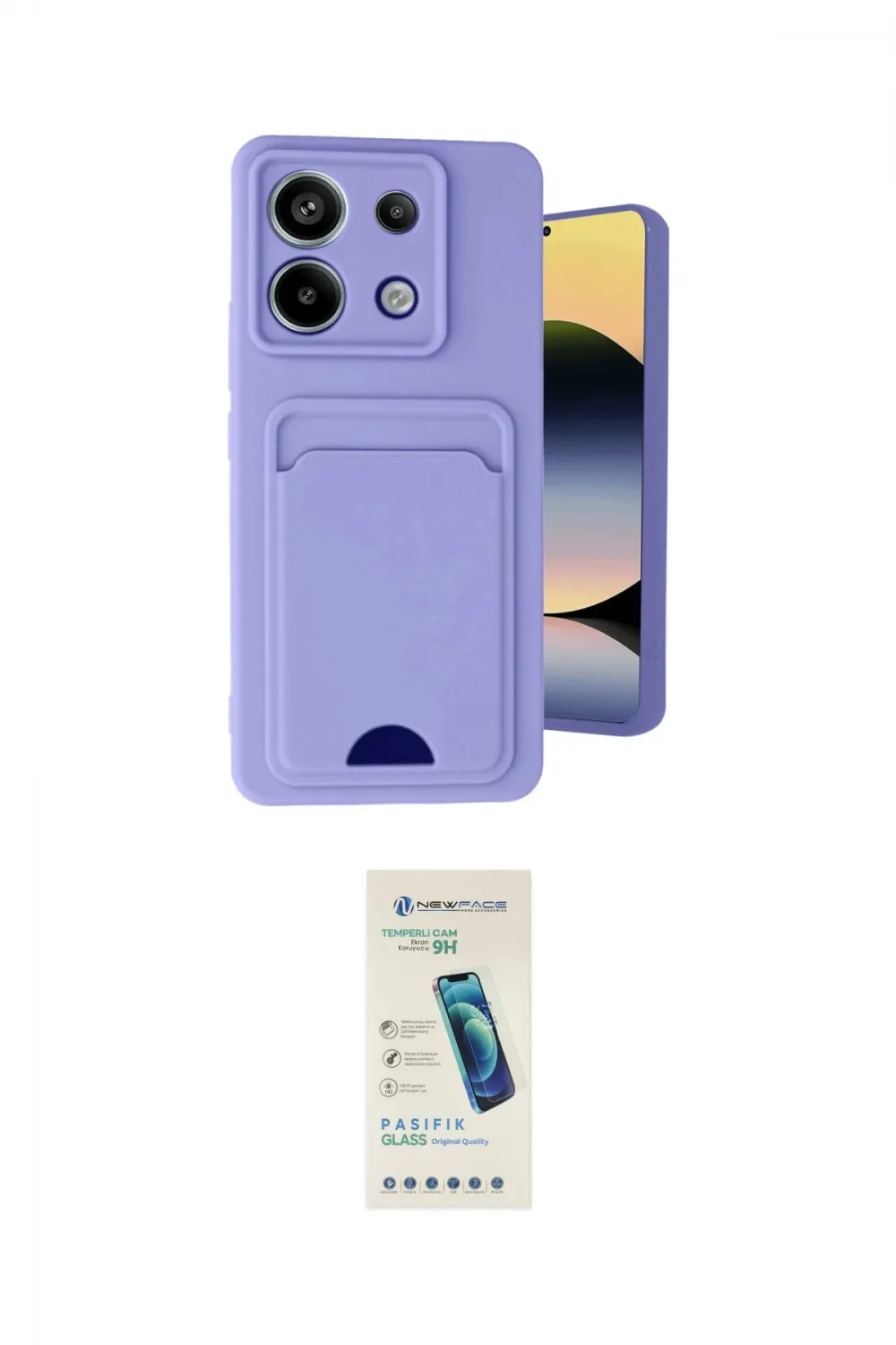 ieg™ Redmi Note 13 Pro 5G Kılıf Vadi Çizgi Prime - Şeffaf Pasifik Cam Ekran Koruyucu