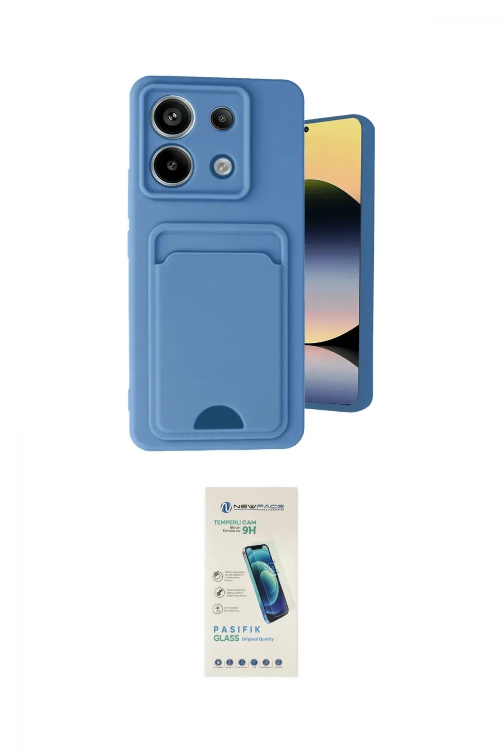 ieg™ Redmi Note 13 Pro 5G Kılıf Vadi Çizgi Prime - Şeffaf Pasifik Cam Ekran Koruyucu