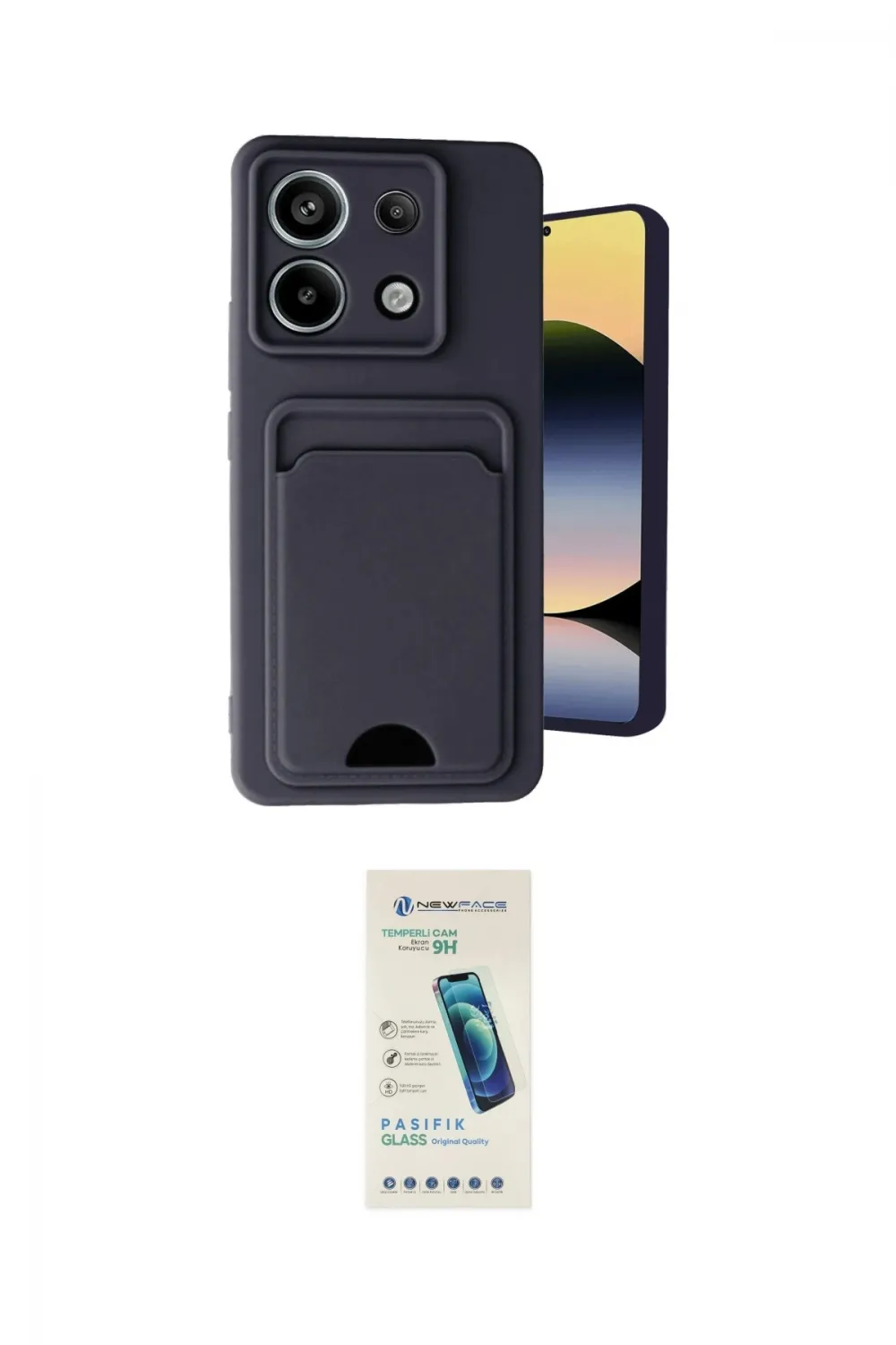 ieg™ Redmi Note 13 Pro 5G Kılıf Vadi Çizgi Prime - Şeffaf Pasifik Cam Ekran Koruyucu