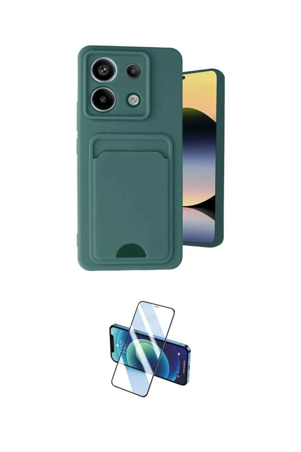 ieg™ Redmi Note 13 Pro 5G Kılıf Vadi Çizgi Prime - Siyah 3D Antistatik Seramik Nano Ekran Koruyucu