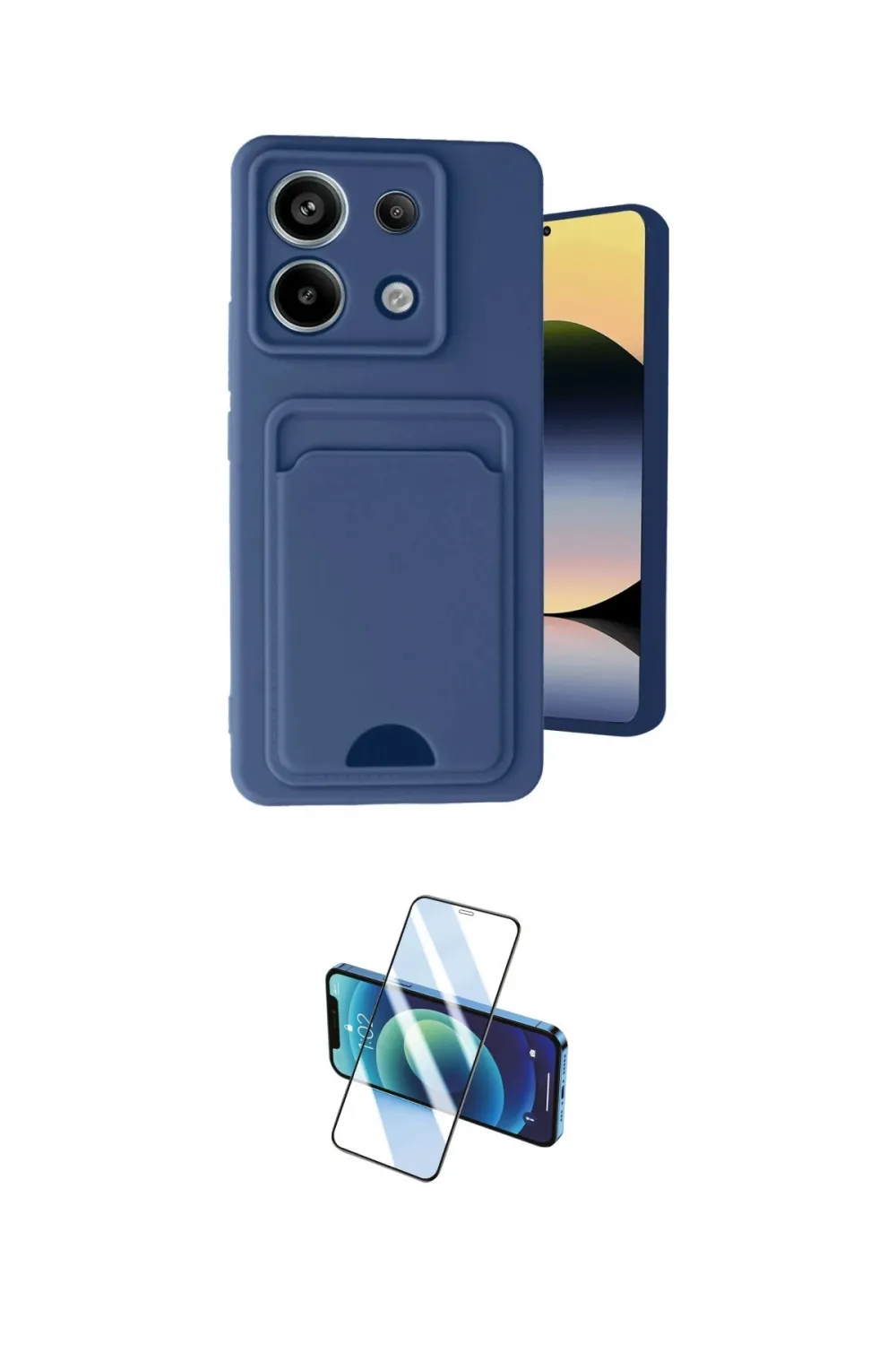 ieg™ Redmi Note 13 Pro 5G Kılıf Vadi Çizgi Prime - Siyah 3D Antistatik Seramik Nano Ekran Koruyucu