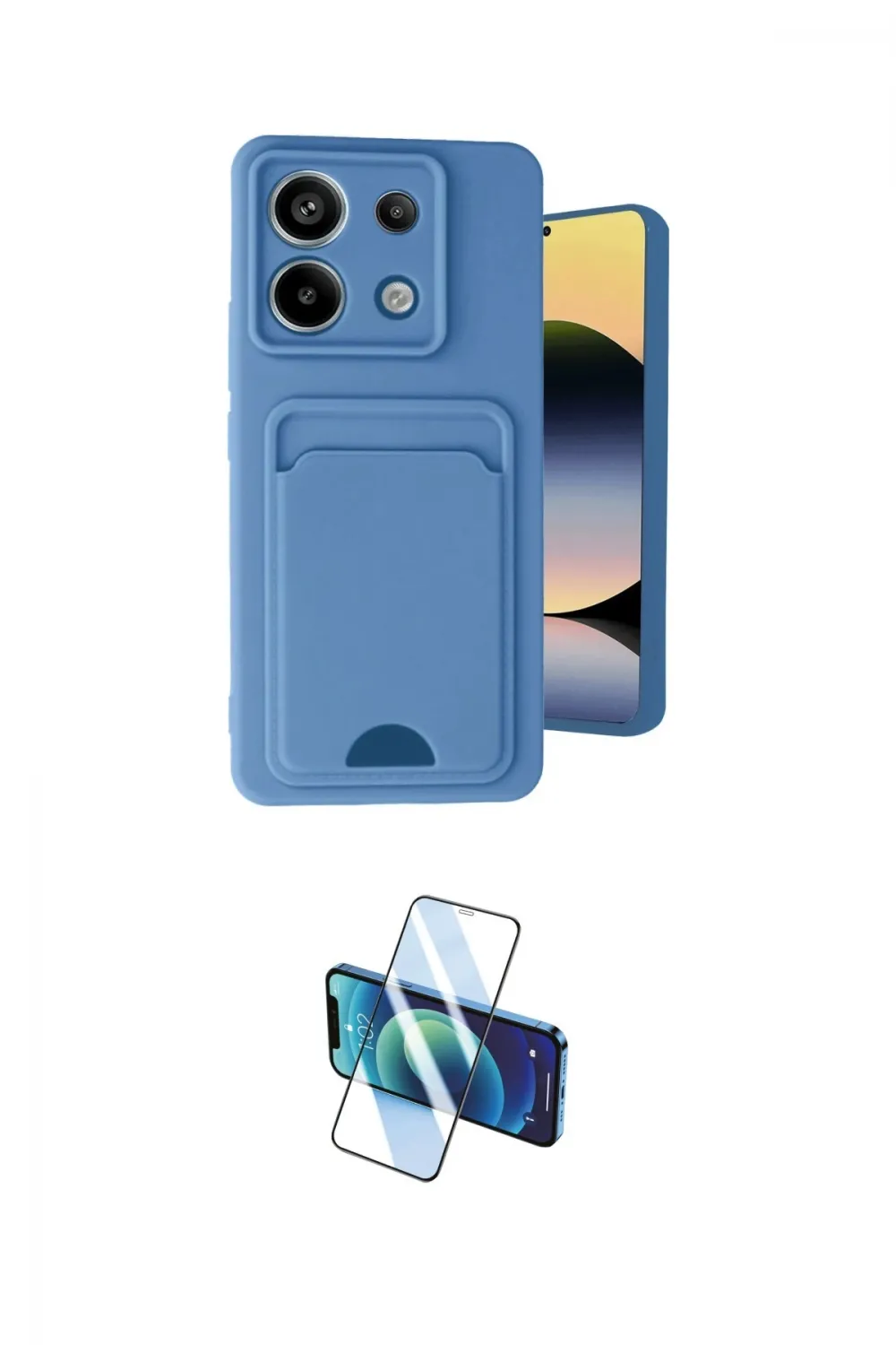 ieg™ Redmi Note 13 Pro 5G Kılıf Vadi Çizgi Prime - Siyah 3D Antistatik Seramik Nano Ekran Koruyucu