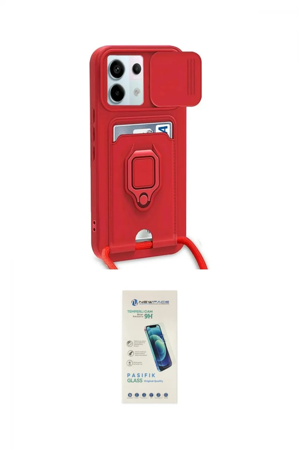 ieg™ Redmi Note 13 Pro 5G Kılıf Vadi Form Prime - Şeffaf Pasifik Cam Ekran Koruyucu