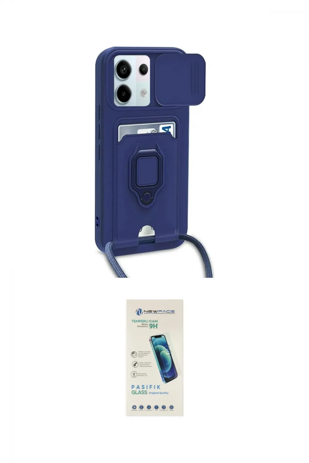 ieg™ Redmi Note 13 Pro 5G Kılıf Vadi Form Prime - Şeffaf Pasifik Cam Ekran Koruyucu