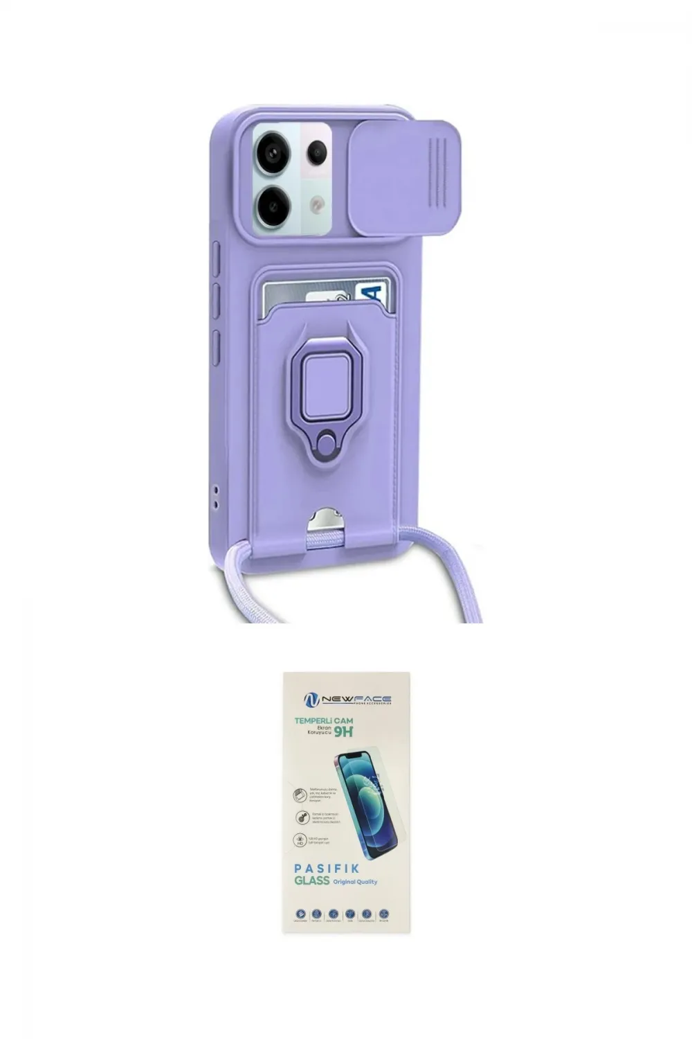 ieg™ Redmi Note 13 Pro 5G Kılıf Vadi Form Prime - Şeffaf Pasifik Cam Ekran Koruyucu