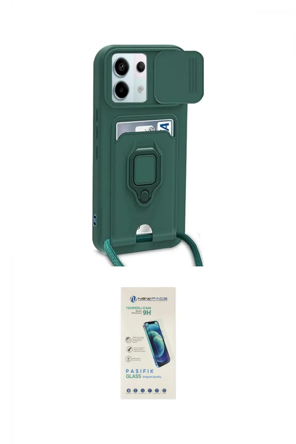 ieg™ Redmi Note 13 Pro 5G Kılıf Vadi Form Prime - Şeffaf Pasifik Cam Ekran Koruyucu