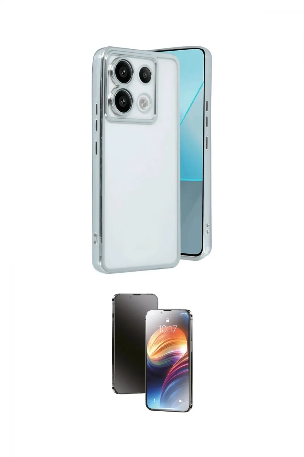 ieg™ Redmi Note 13 Pro 5G Kılıf Vadi Minimal - Siyah 3D Antistatik Mat Seramik Nano Ekran Koruyucu