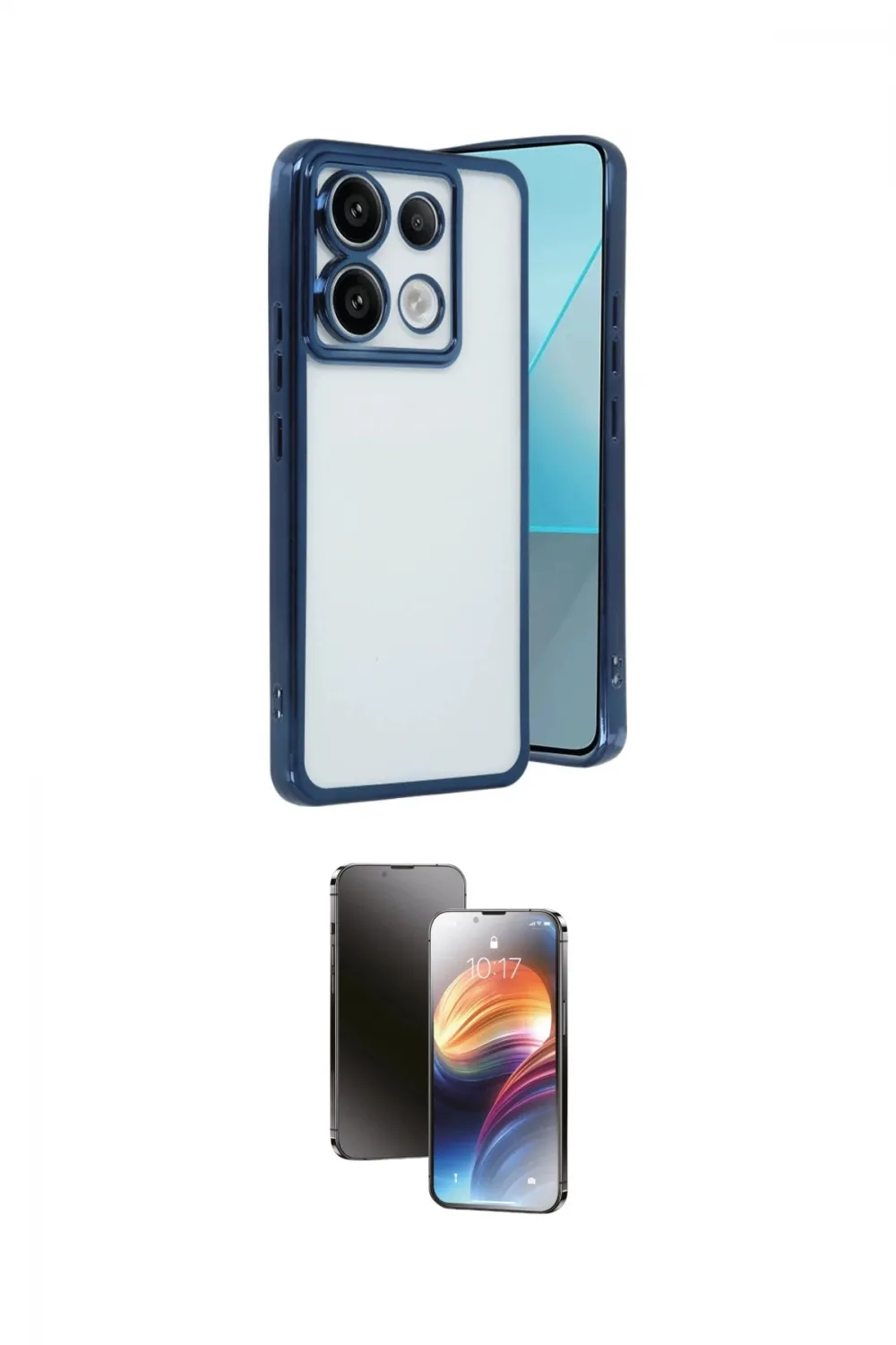 ieg™ Redmi Note 13 Pro 5G Kılıf Vadi Minimal - Siyah 3D Antistatik Mat Seramik Nano Ekran Koruyucu