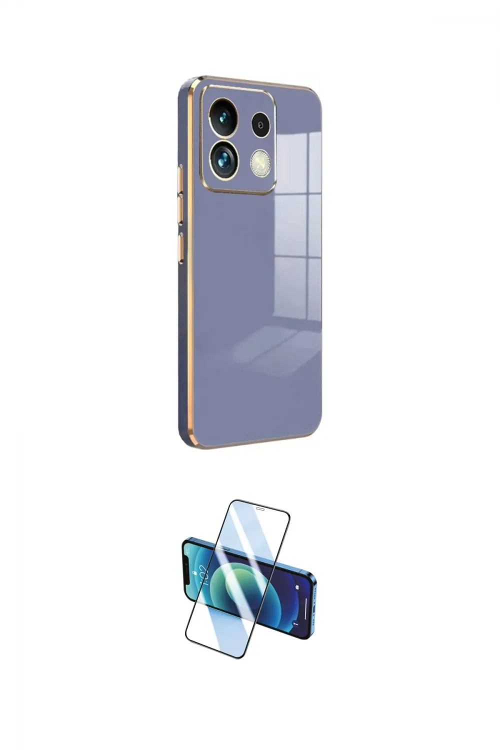 ieg™ Redmi Note 13 Pro 5G Kılıf Yankı Serisi - Siyah 3D Antistatik Cam Ekran Koruyucu