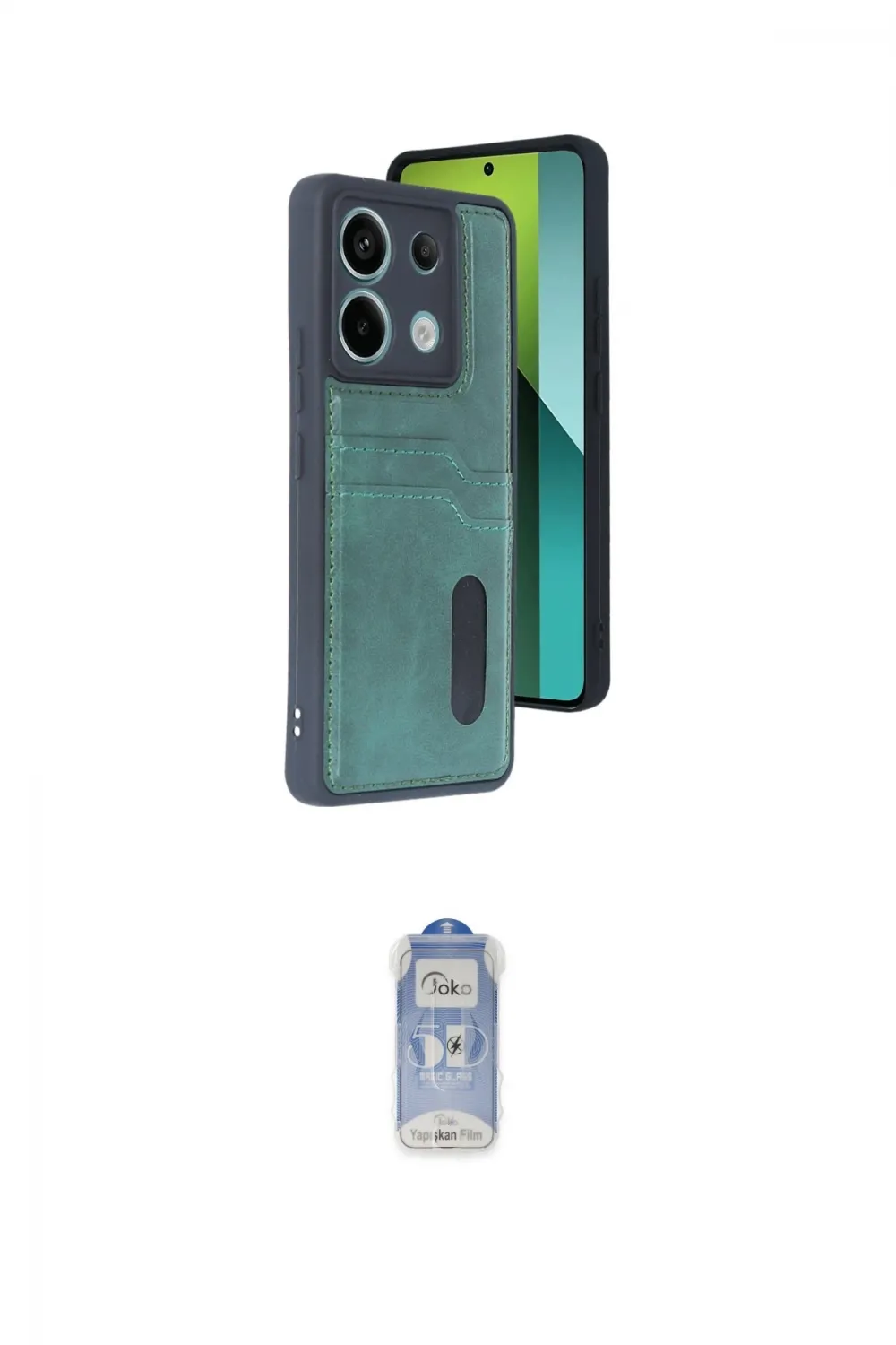 ieg™ Redmi Note 13 Pro 5G Kılıf Yörünge Işık Serisi - Siyah Joko Magic 5D Cam