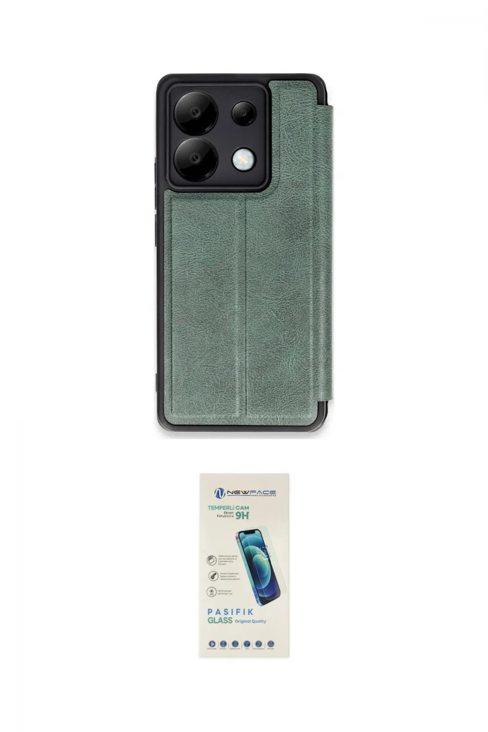 ieg™ Redmi Note 13 Pro 5G Kılıf Zirve Yansıma Serisi - Şeffaf Pasifik Cam Ekran Koruyucu