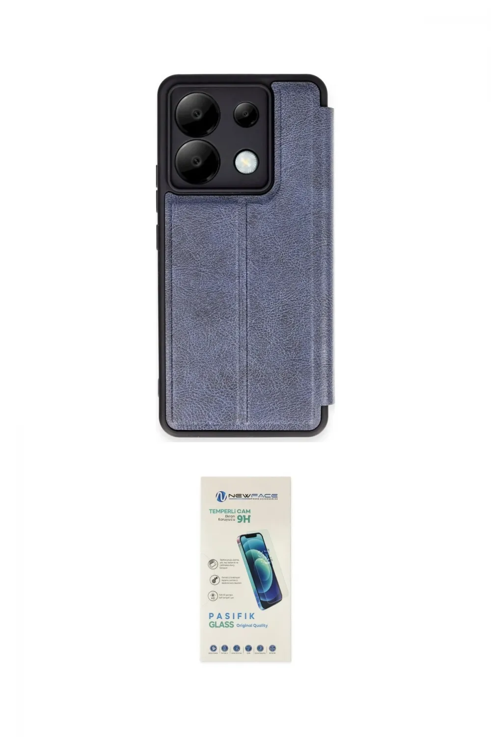 ieg™ Redmi Note 13 Pro 5G Kılıf Zirve Yansıma Serisi - Şeffaf Pasifik Cam Ekran Koruyucu