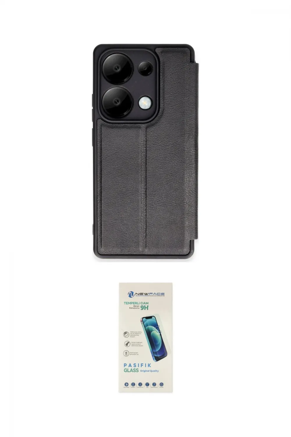 ieg™ Redmi Note 13 Pro 5G Kılıf Zirve Yansıma Serisi - Şeffaf Pasifik Cam Ekran Koruyucu