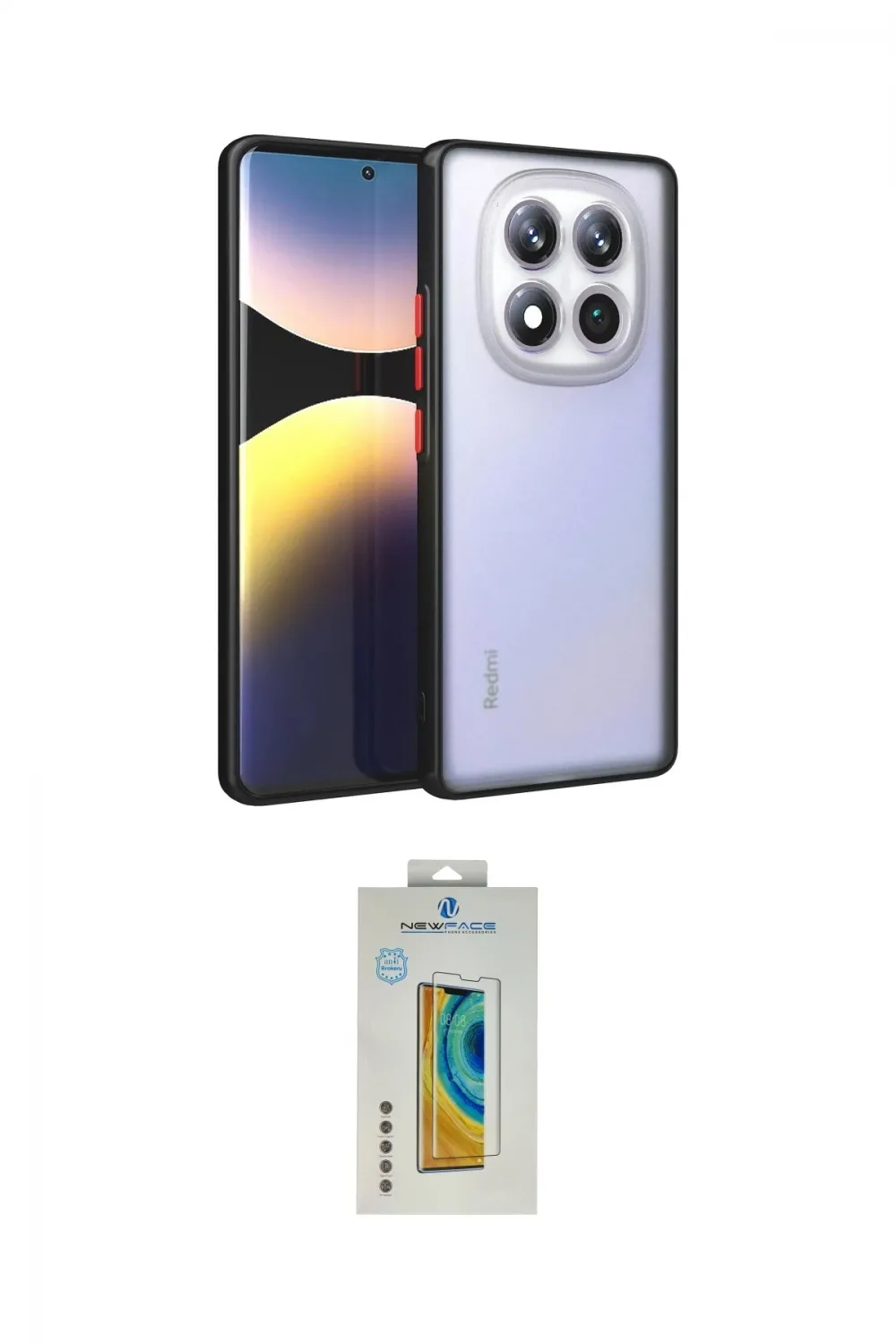 ieg™ Redmi Note 14 Pro 4G Kılıf Ahenk Çizgi Serisi - Şeffaf Polymer Nano Ekran Koruyucu
