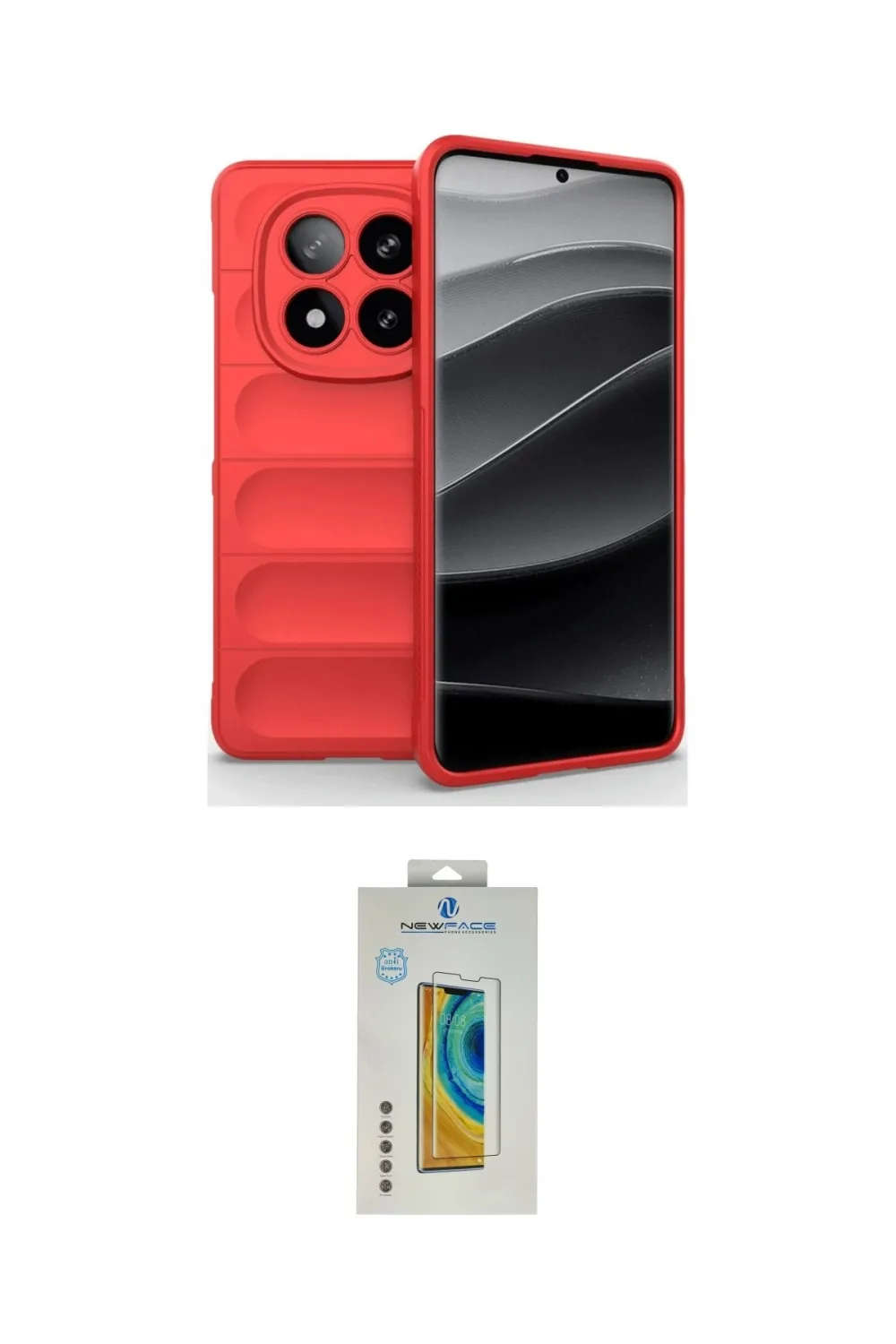 ieg™ Redmi Note 14 Pro 4G Kılıf Atlas Koleksiyonu - Şeffaf Polymer Nano Ekran Koruyucu